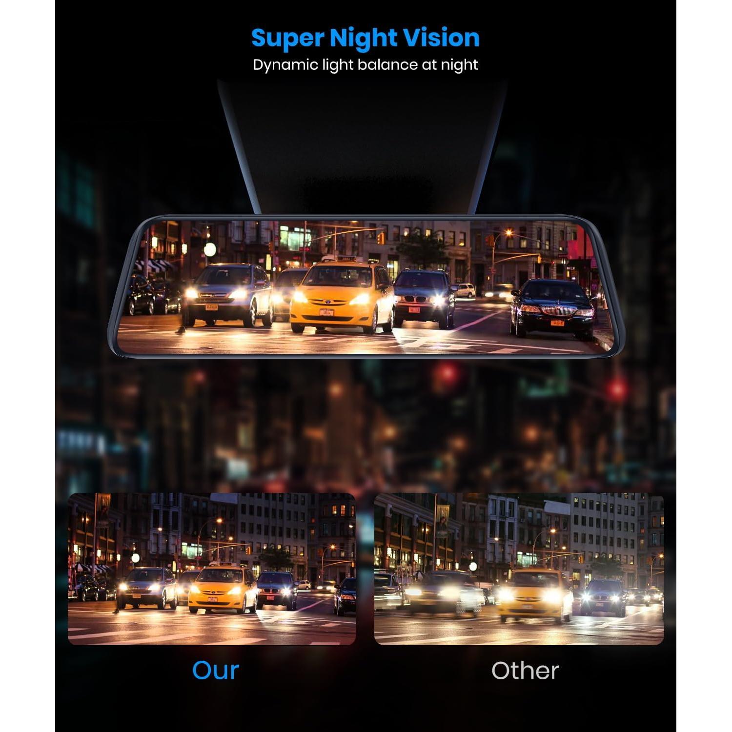 Cámara de Espejo Retrovisor AUTO-VOX T9PRO 9.35" FHD