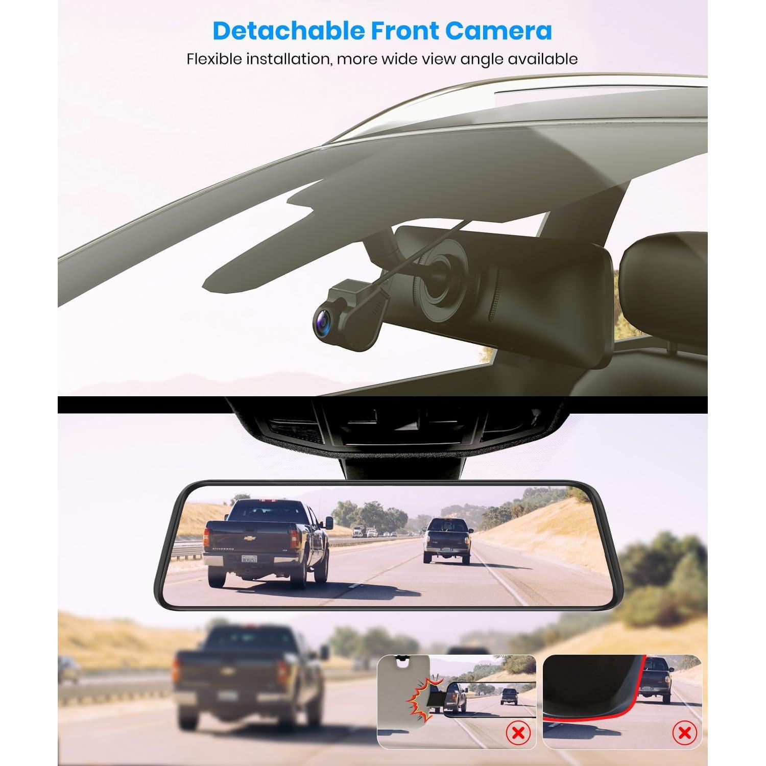 Cámara de Espejo Retrovisor AUTO-VOX T9PRO 9.35" FHD