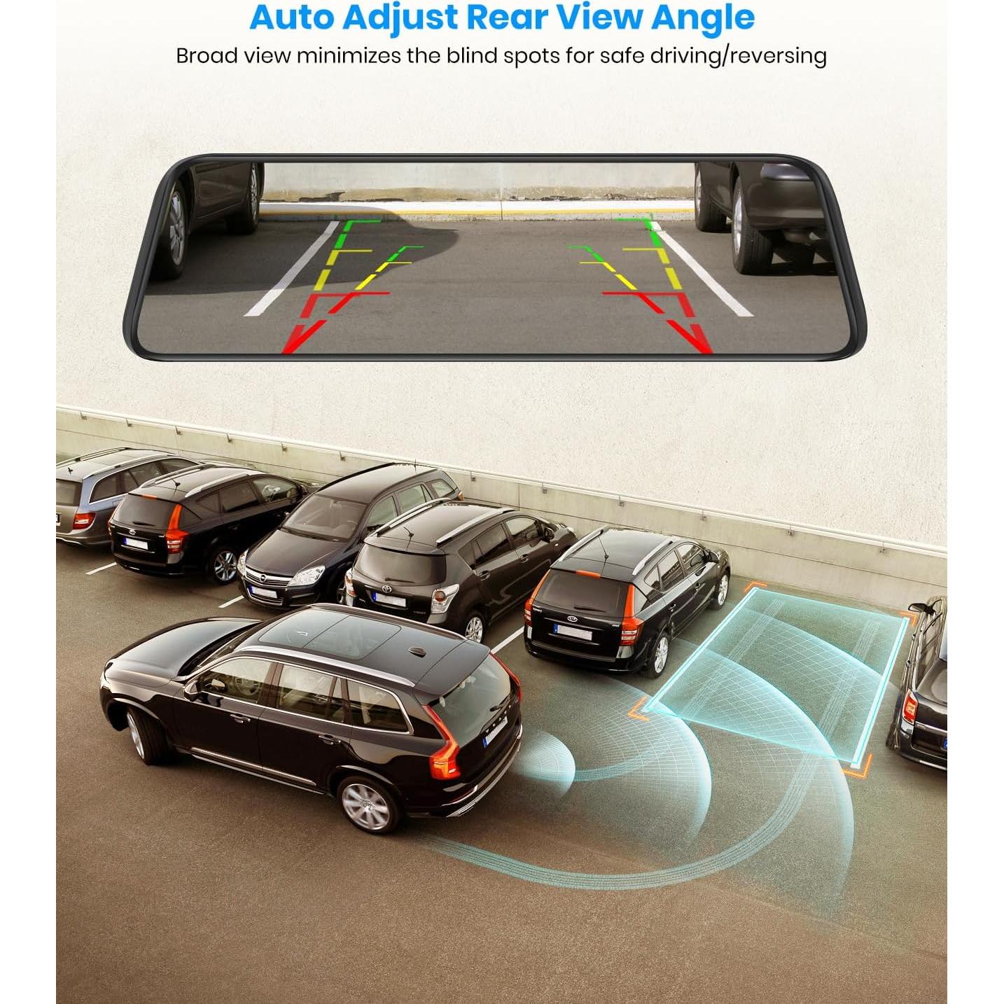 Cámara de Espejo Retrovisor AUTO-VOX T9PRO 9.35" FHD