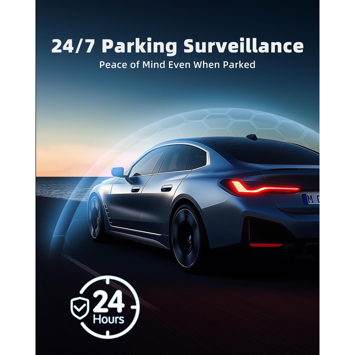 Cámara de Espejo Dash JOMISE G814 4K Frontal 2.5K Trasera 64GB