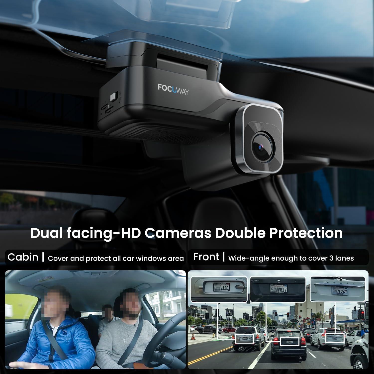 Cámara Dash 4G LTE FOCUWAY L7 con Doble Cámara FHD