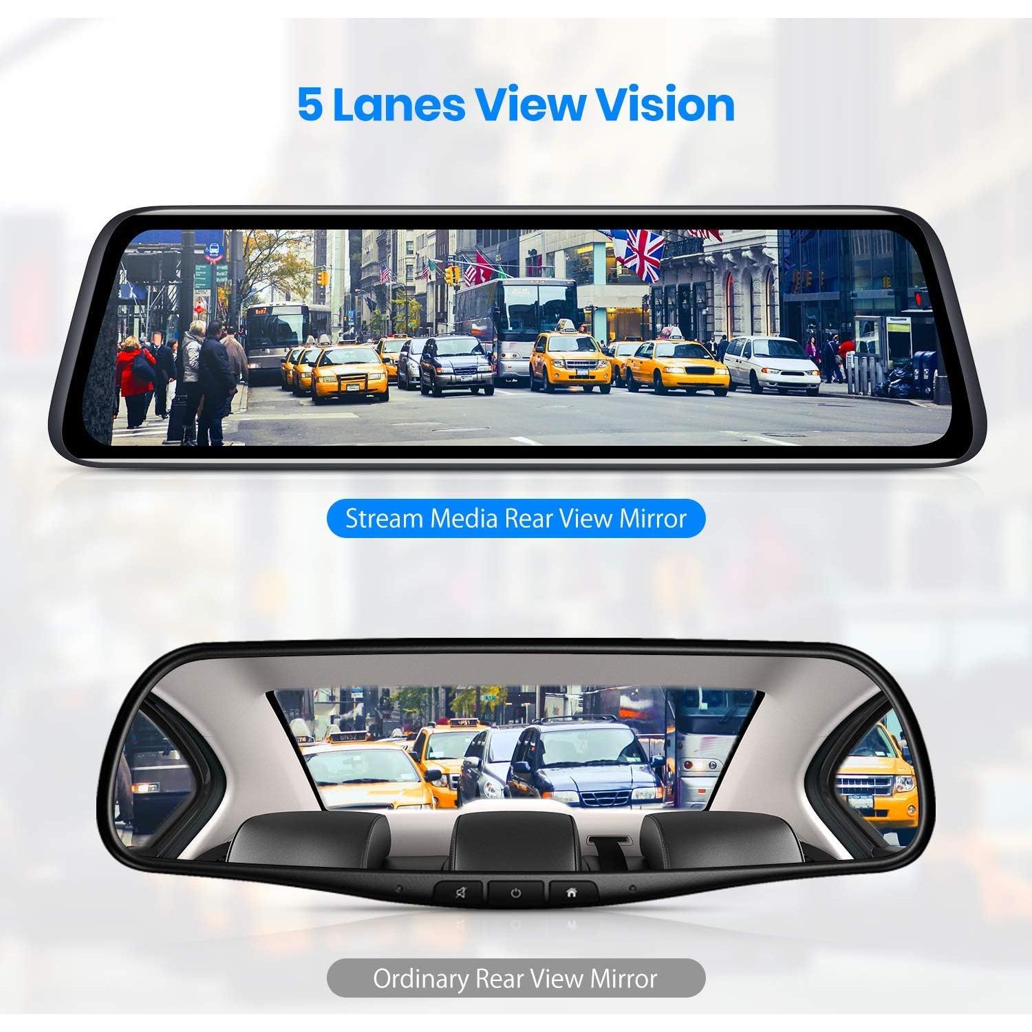 Cámara de Espejo Retrovisor AUTO-VOX V5PRO 1080P 9.35"