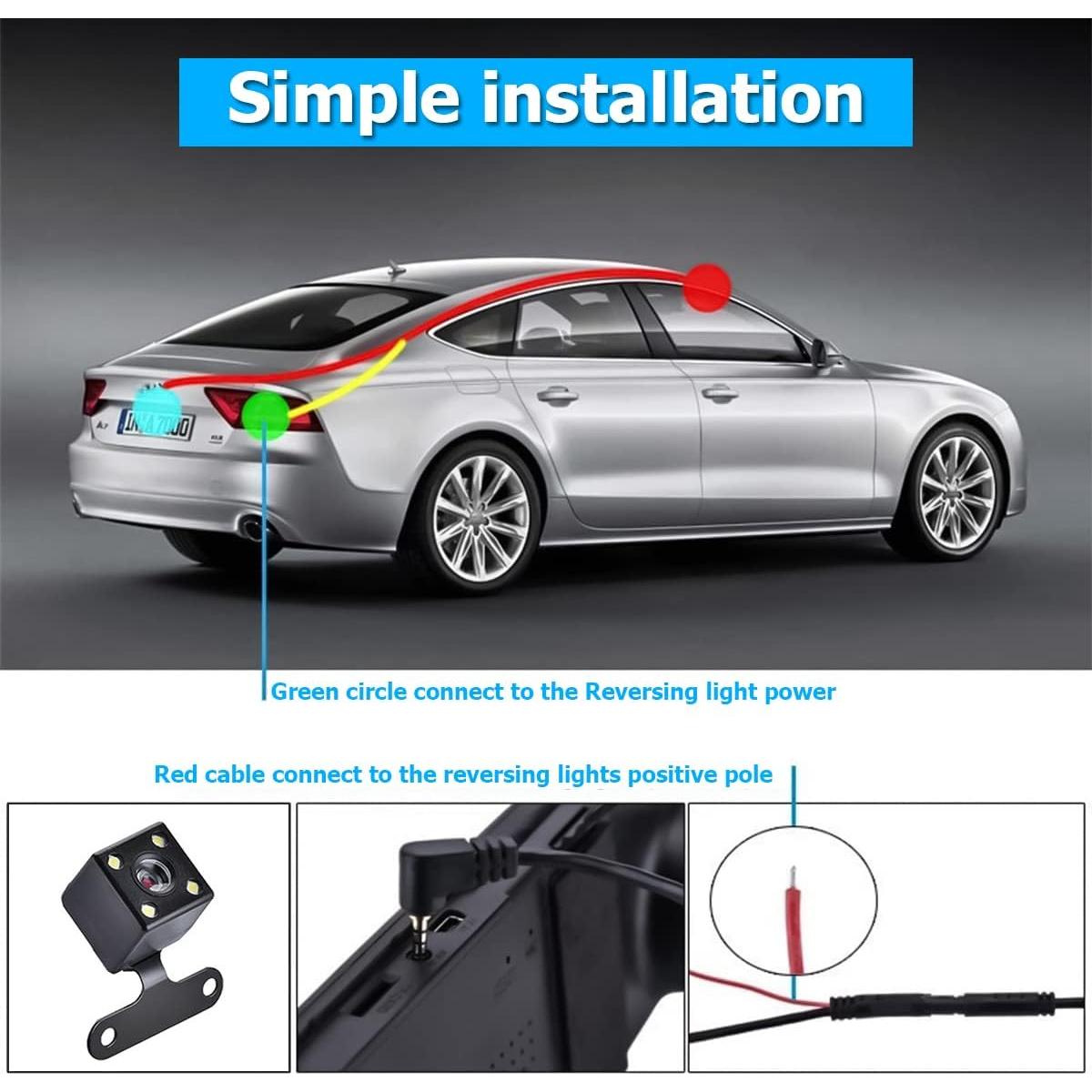 Cámara de Espejo Moly Magnolia 4.3" HD 1080P Duales