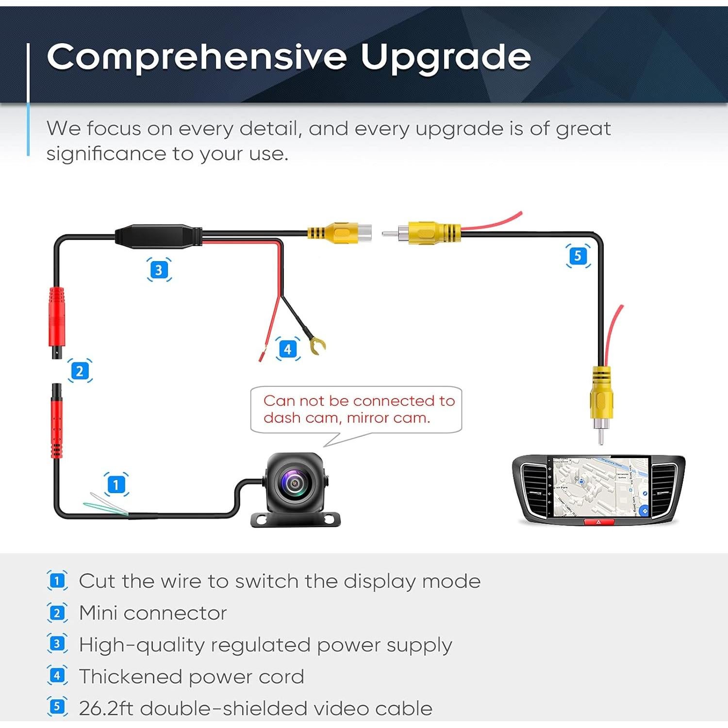 Cámara de Respaldo PixelMan PMD2A HD 170° Gran Angular IP69