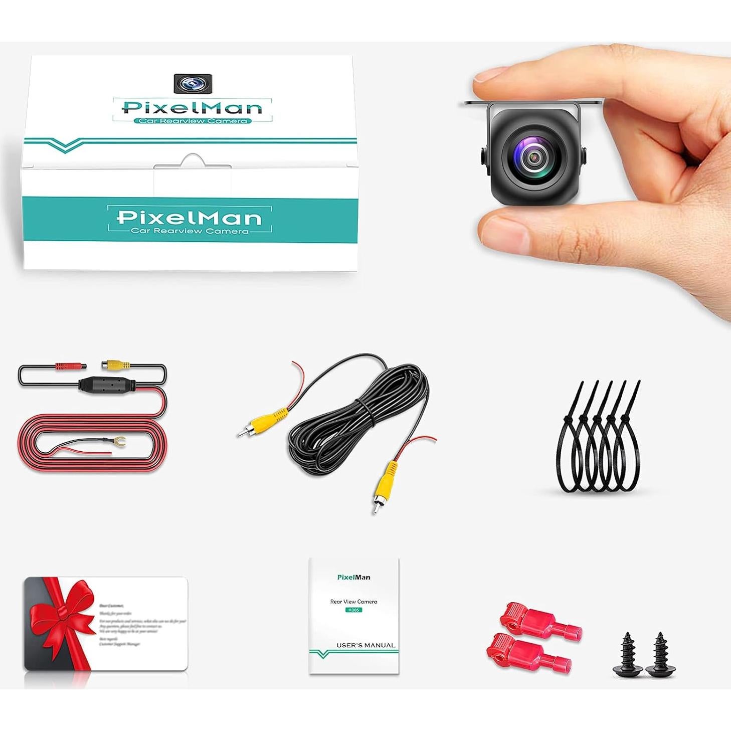 Cámara de Respaldo PixelMan PMD2A HD 170° Gran Angular IP69