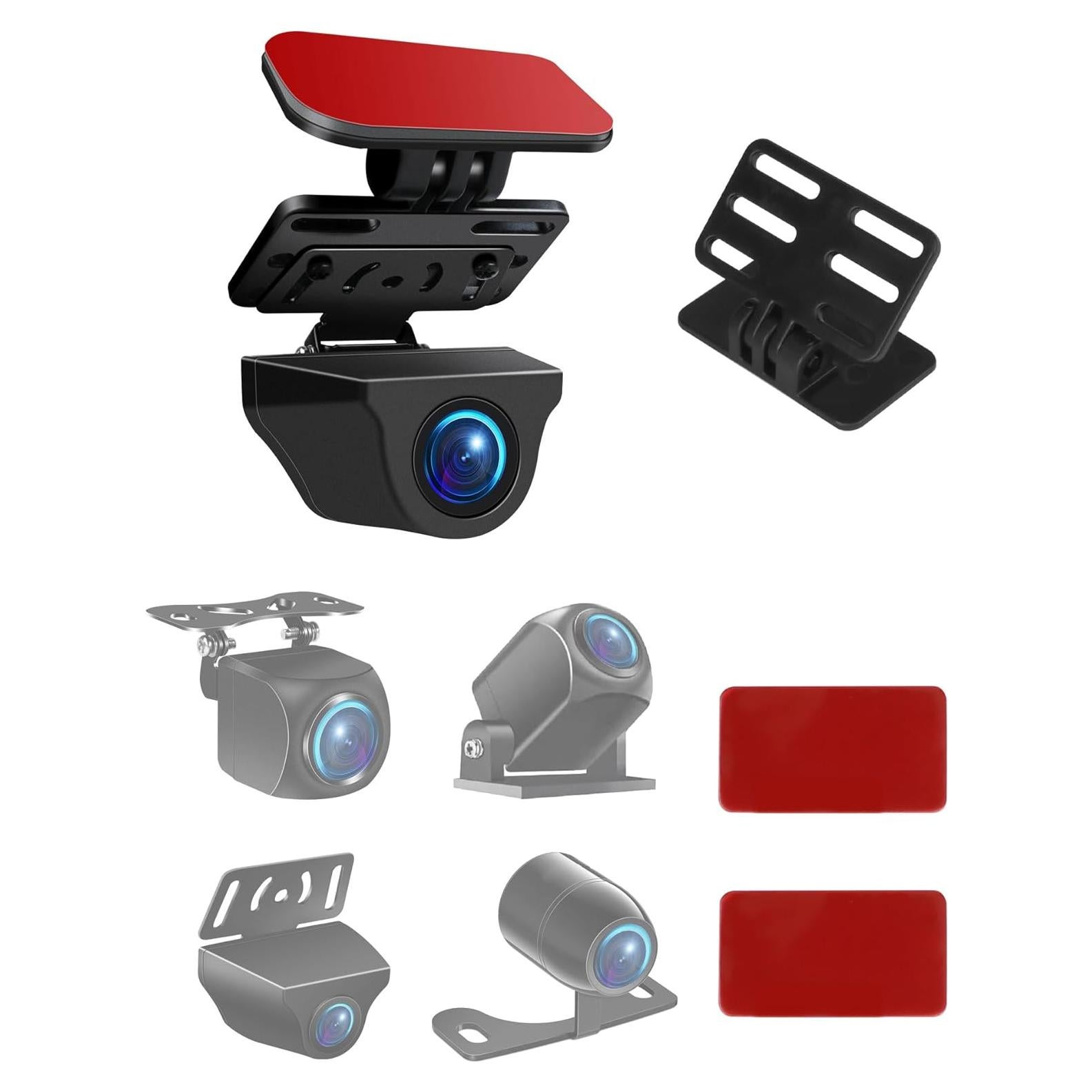 Rear Camera Holder Dash Cam Car Rear Camera Rear Window Bracket Backup Camera Mount 【Strong Adhesive】 180° Adjustment Rearview Camera Bracket Rear Windshield for SUV, Truck, RV, Auto