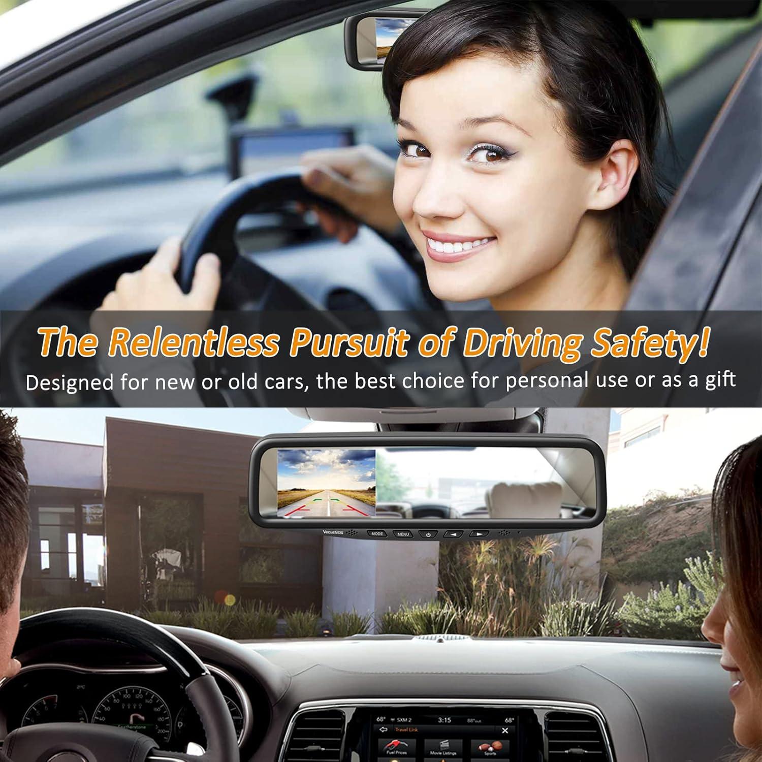 Kit Cámara de Respaldo VECLESUS VT1 1080P con Monitor 4.3"