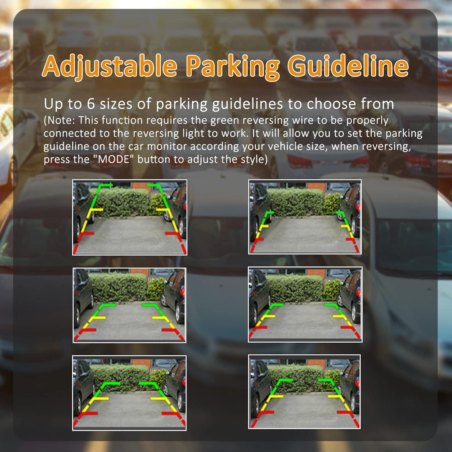 Kit Cámara de Respaldo VECLESUS VT1 1080P con Monitor 4.3"