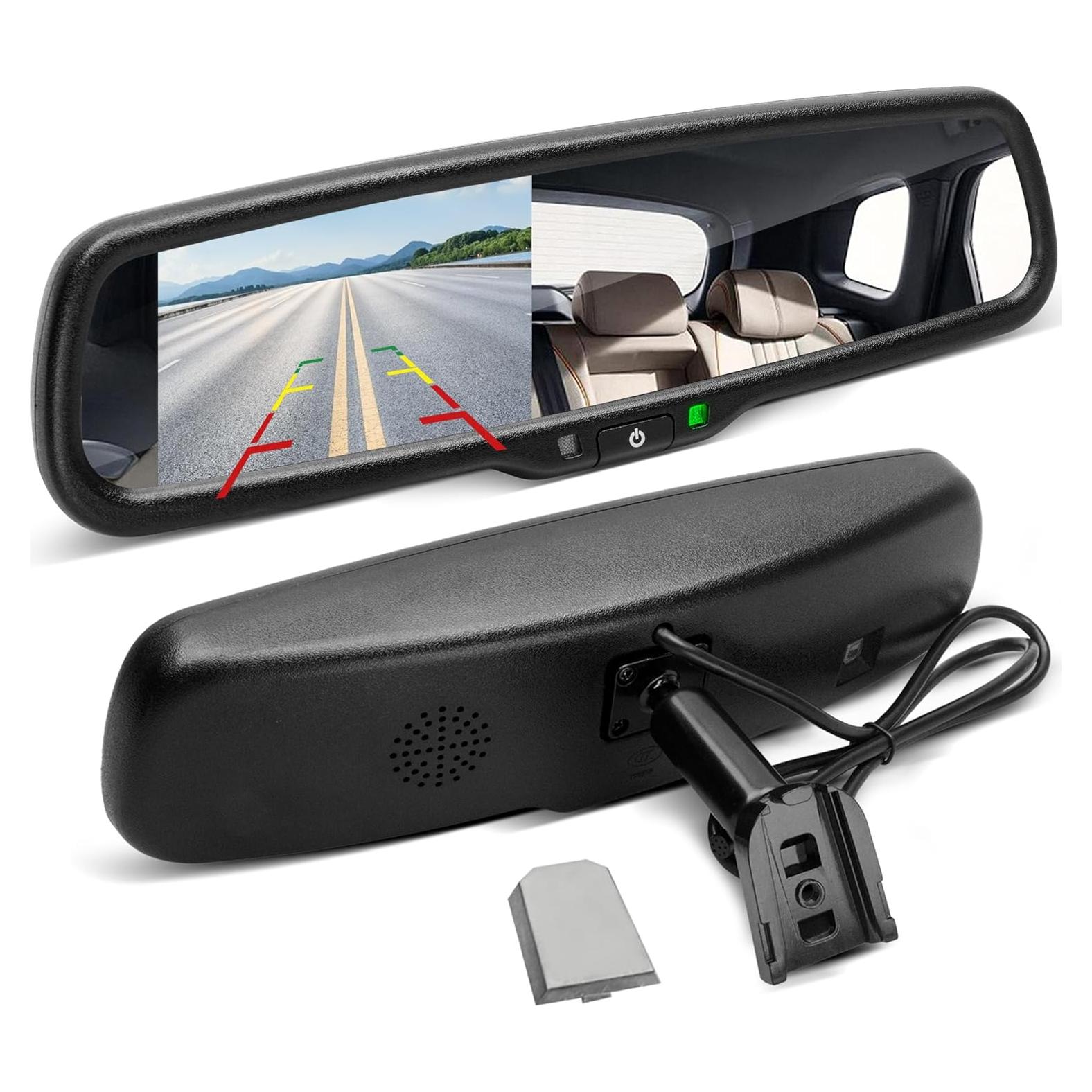 Monitor Espejo Retrovisor EWAY 4.3" LCD para Cámara de Respaldo