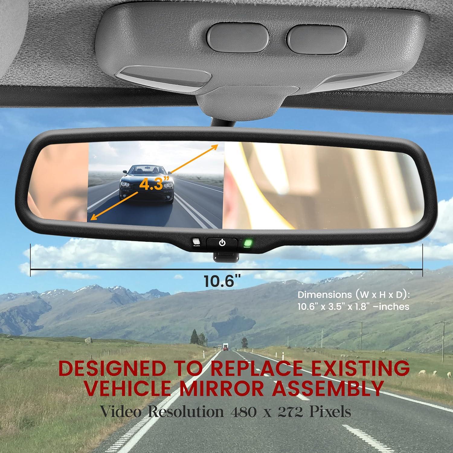 Cámara de Respaldo Inalámbrica Pyle PLCM4590WIR 4.3" LCD