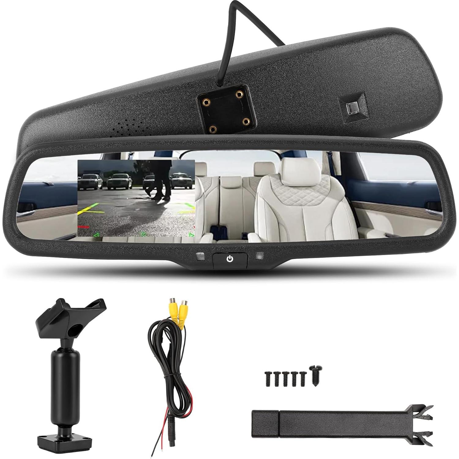 Monitor Retrovisor Tbest 4.3" con Atenuación Automática HD