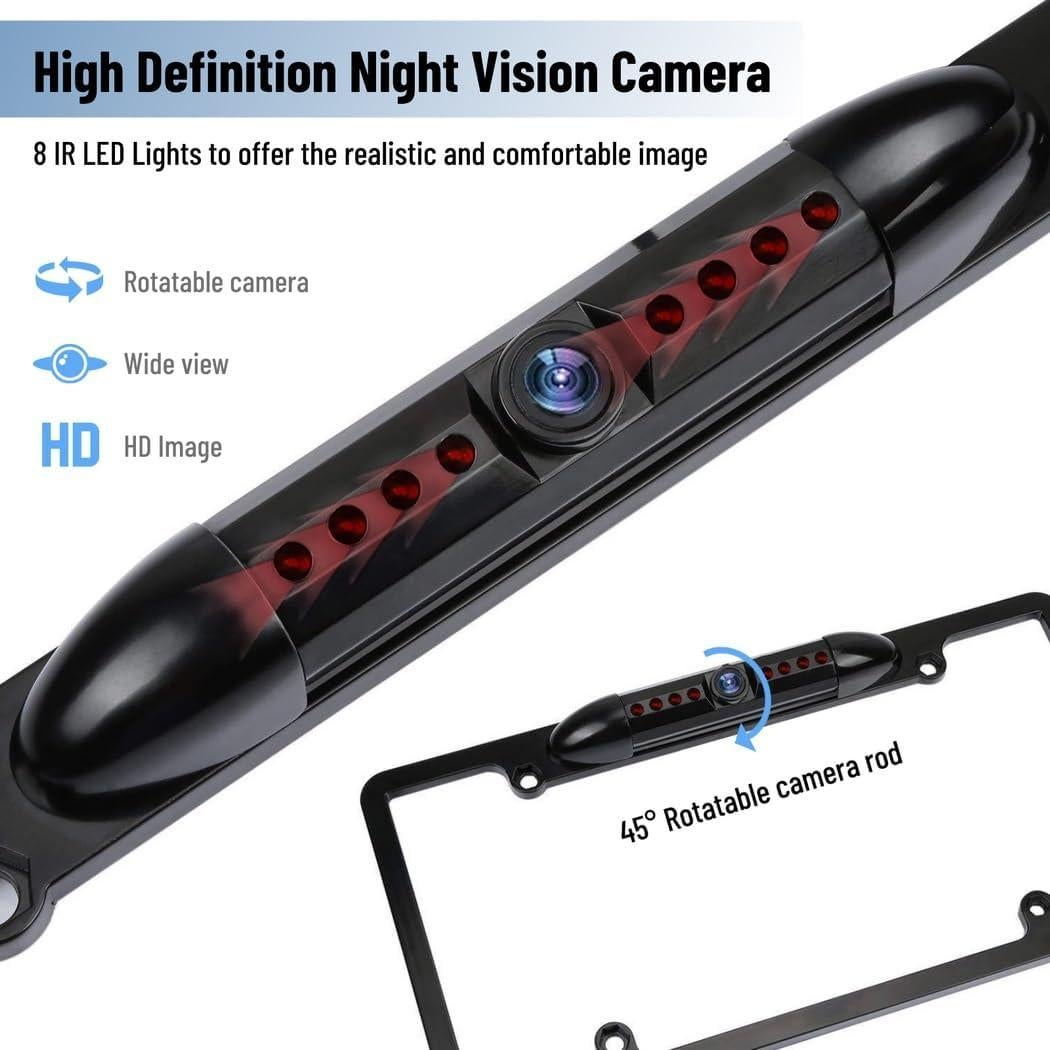 Marco de Placa de Licencia con Cámara de Respaldo Yeesport IP67