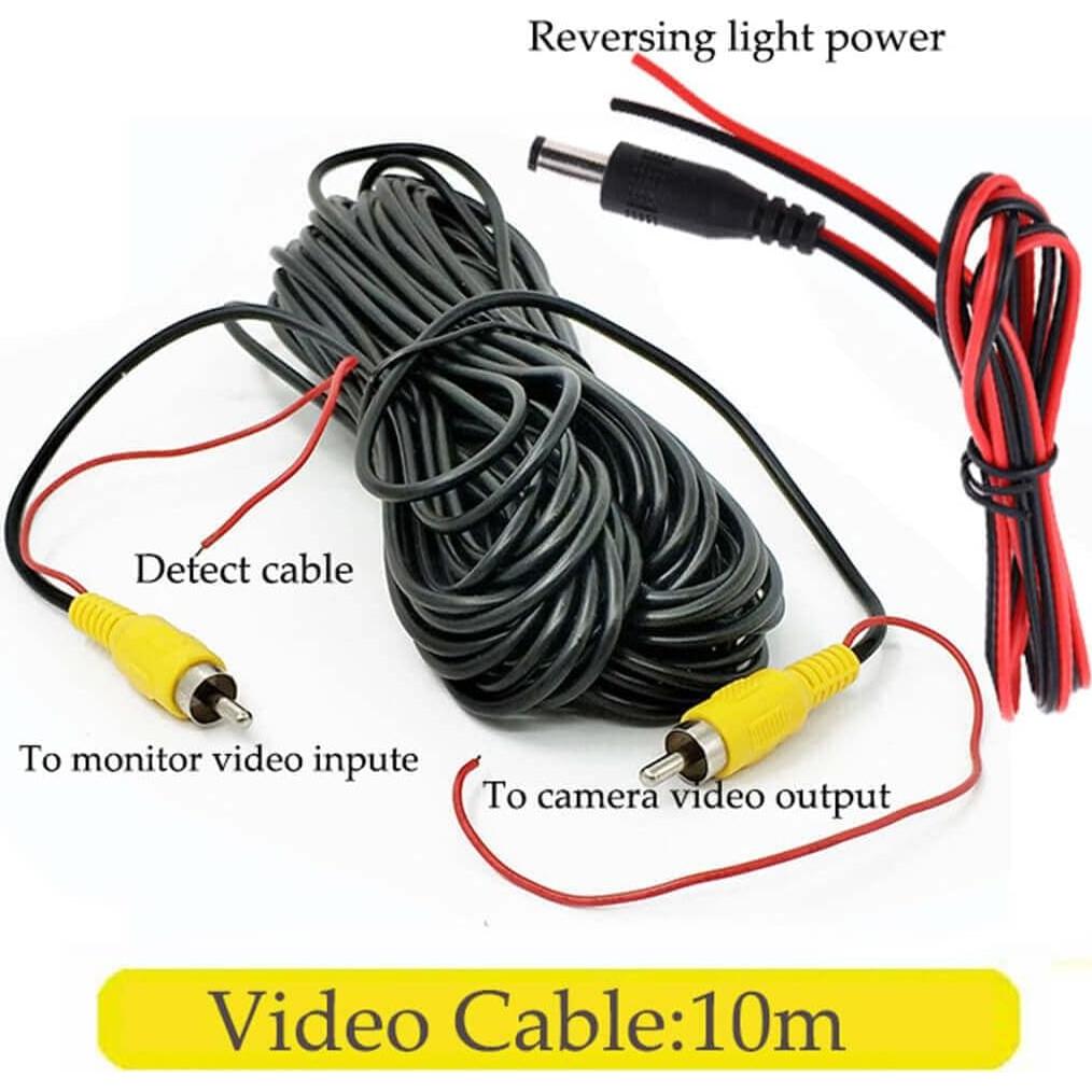Cámara de visión trasera PTOHYU IR 18 LED IP68 12-24V con cable 10m