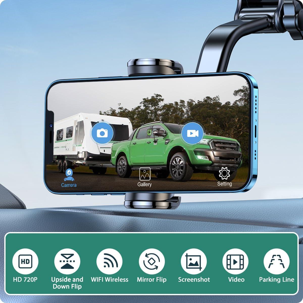 Cámara de Respaldo Inalámbrica WiFi GreenYi HD 720P 170°