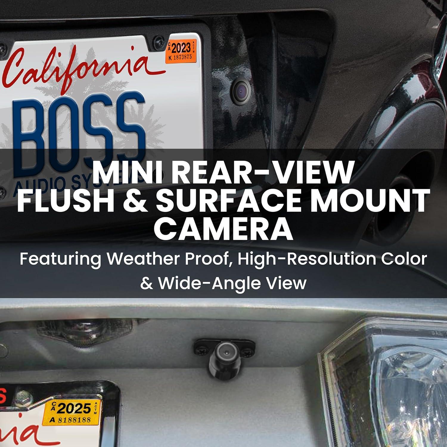 Cámara de Reversa BOSS CAM21 para Automóvil - 170° Ángulo Amplio