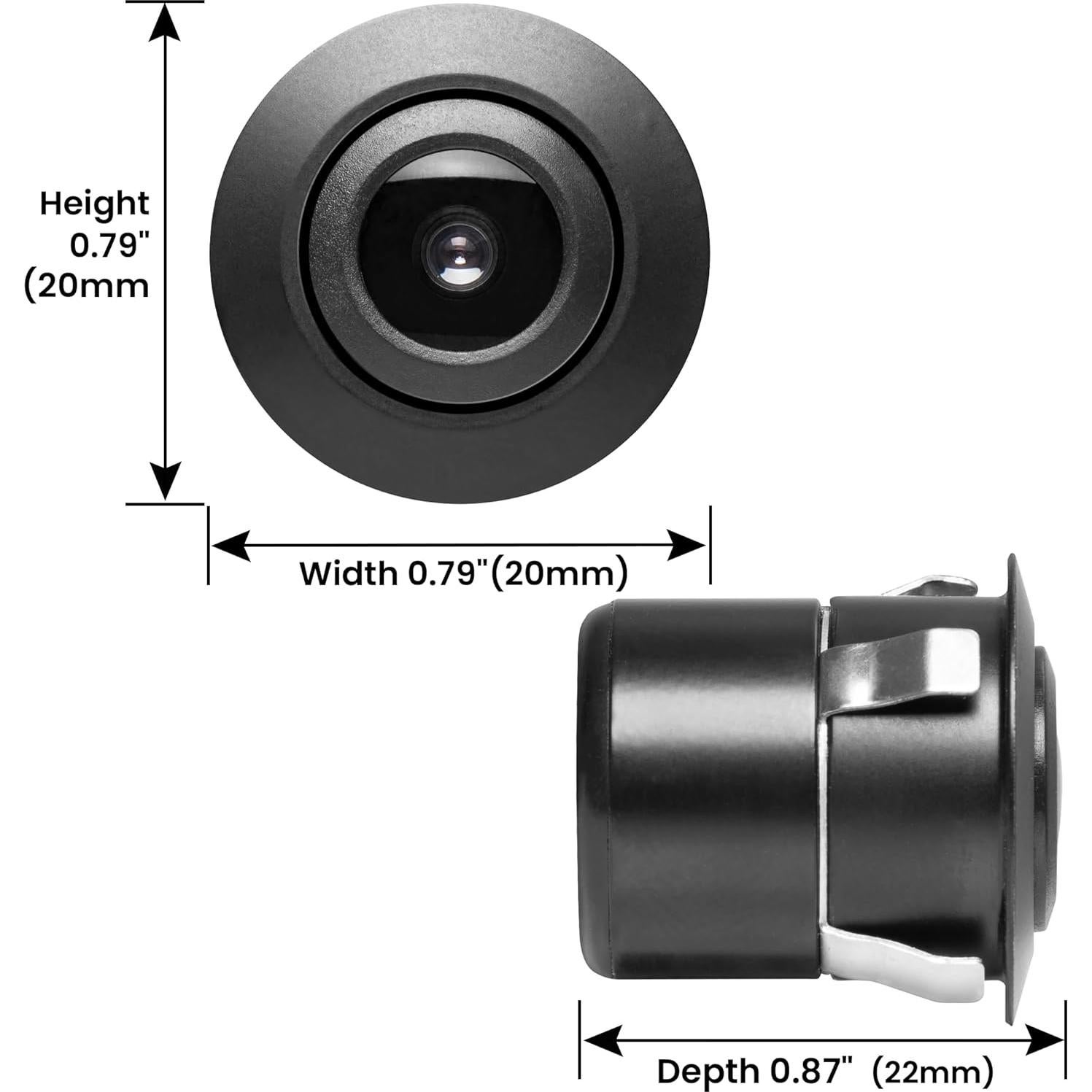 Cámara de Reversa BOSS CAM21 para Automóvil - 170° Ángulo Amplio