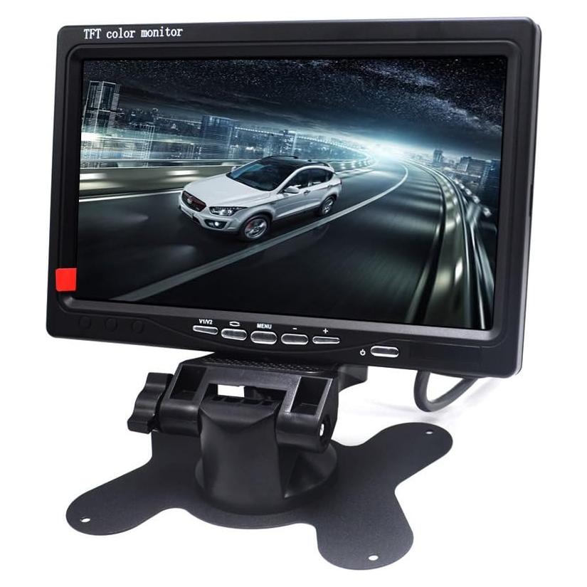Monitor TFT LCD 7" Padarsey con Retroiluminación LED para Autos