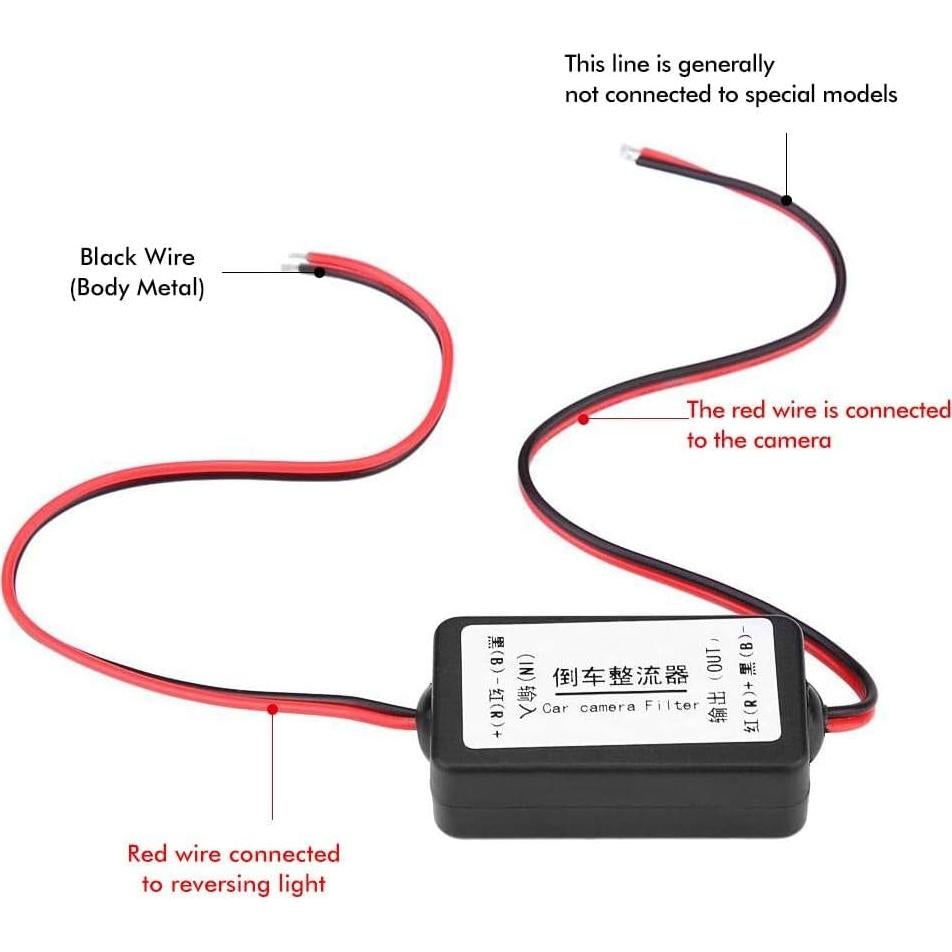 Rectificador de Cámara de Espejo Retrovisor ZPSHYD 12V DC