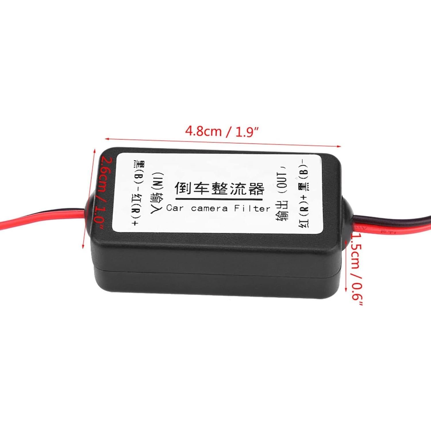 Rectificador de Cámara de Espejo Retrovisor ZPSHYD 12V DC