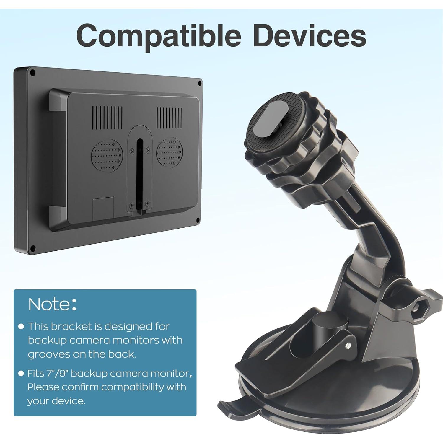 Soporte de Monitor de Cámara de Respaldo Gonifeto 7-9" Ajustable