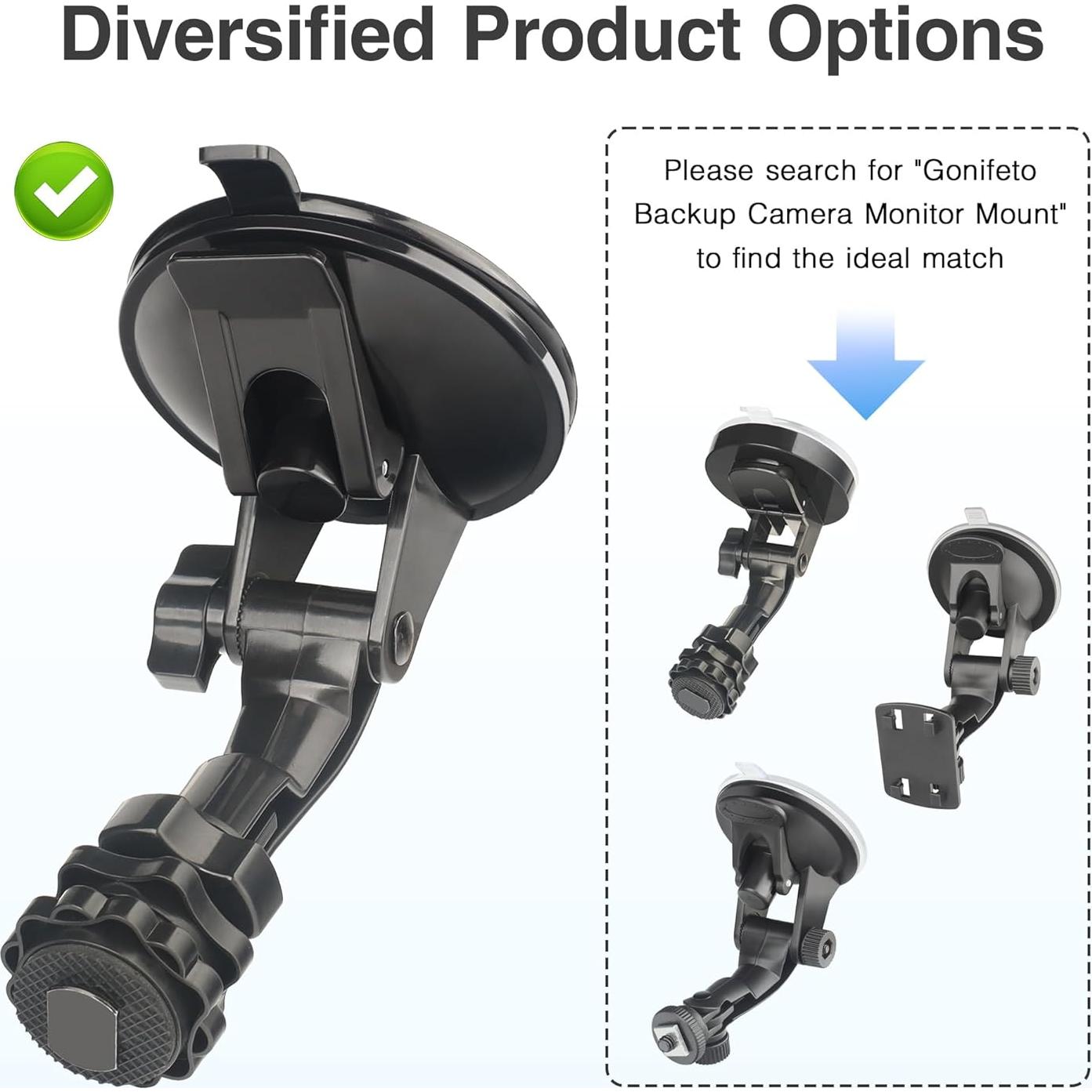 Soporte de Monitor de Cámara de Respaldo Gonifeto 7-9" Ajustable