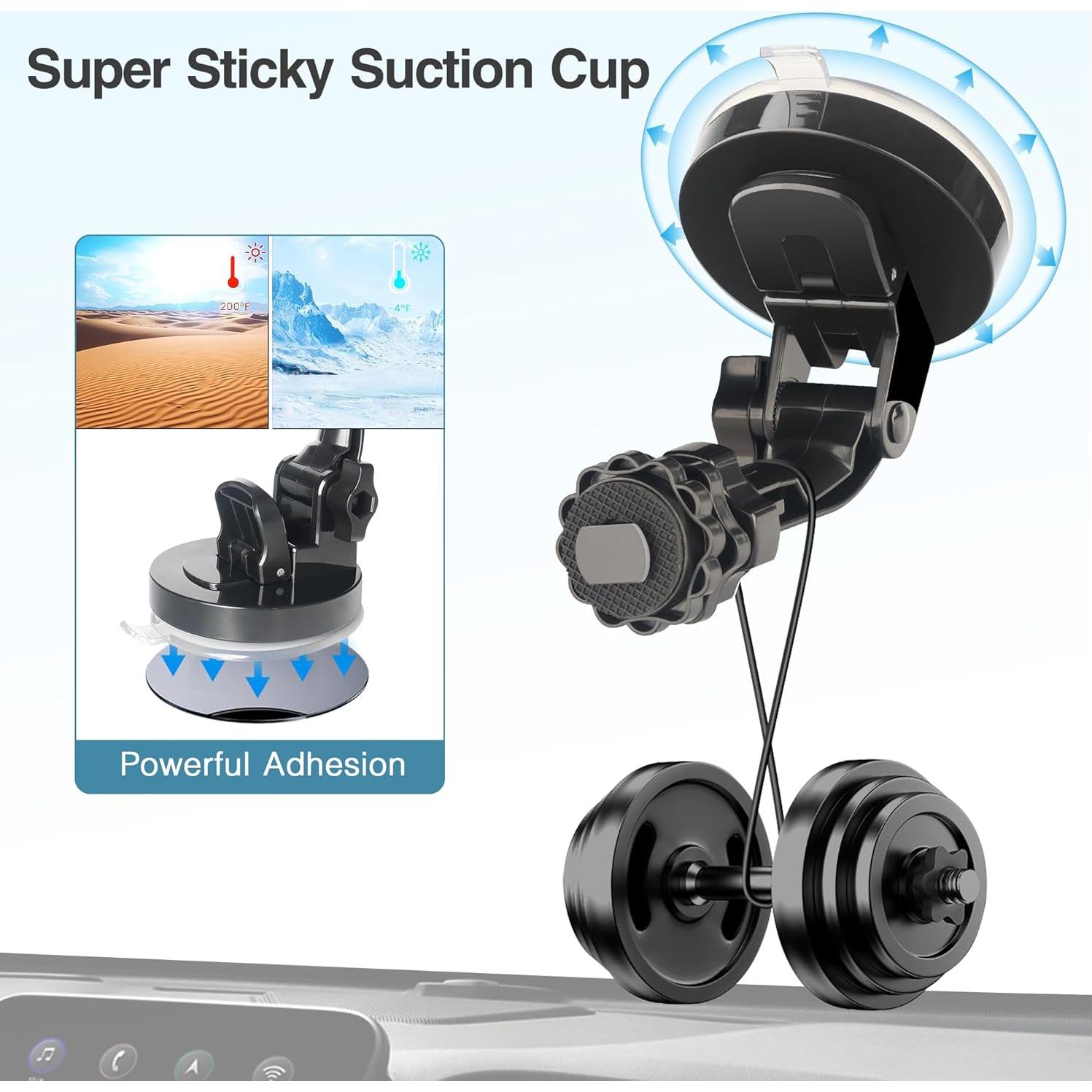 Soporte de Monitor de Cámara de Respaldo Gonifeto 7-9" Ventosa