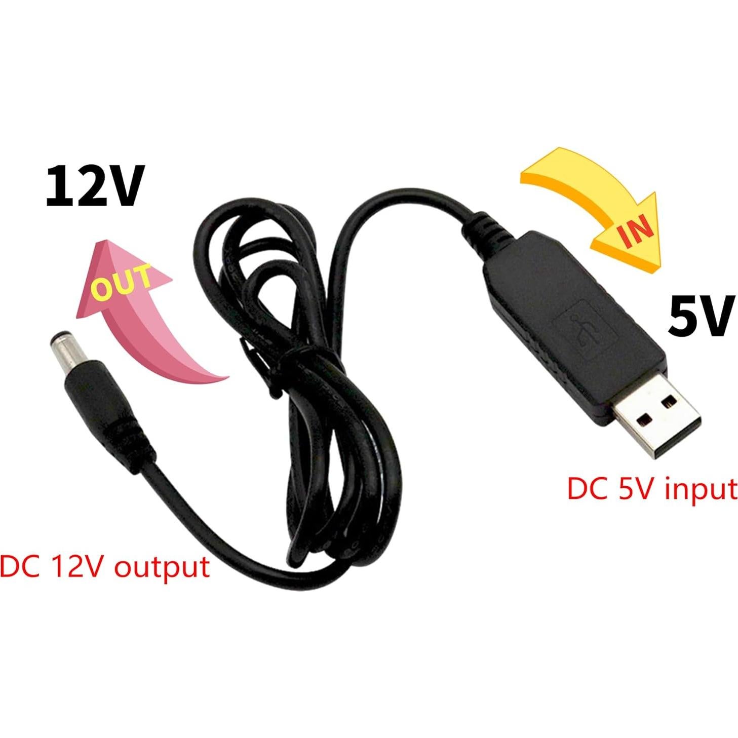 Adaptador USB a DC 12V YIMU para Cámara de Bebé
