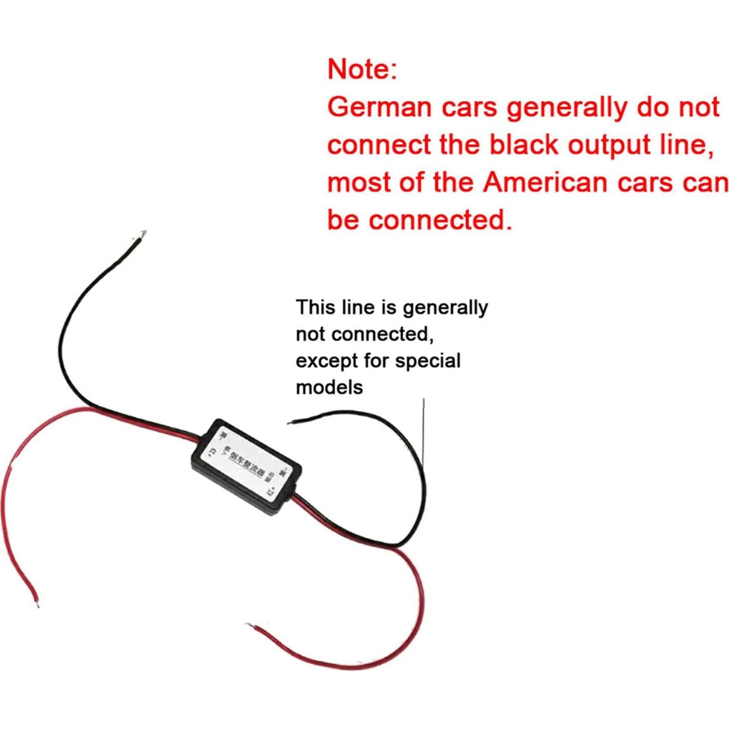 Filtro Rectificador de Potencia 12V DC para Cámara de Reversa