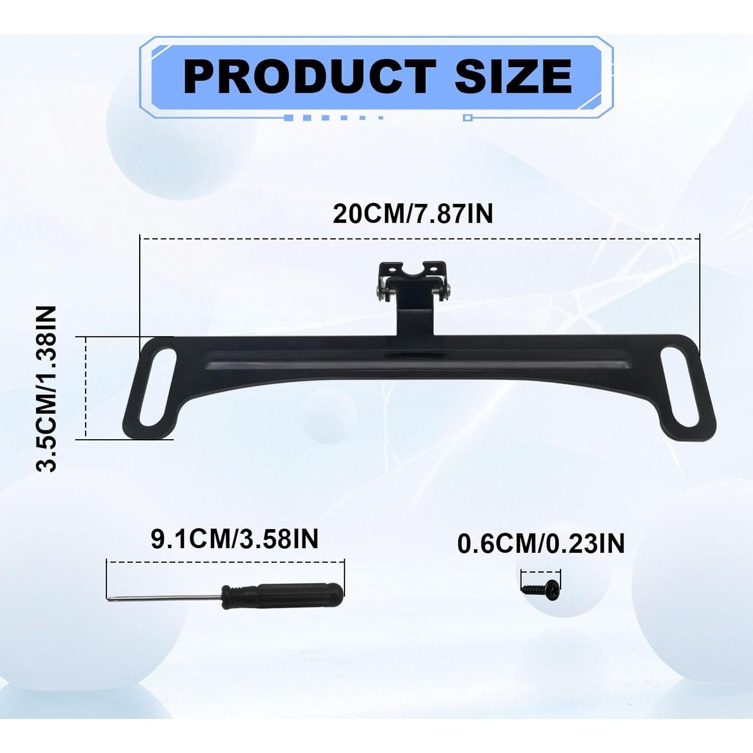 Soporte de Placa de Licencia Vrasly para Cámara de Reversa