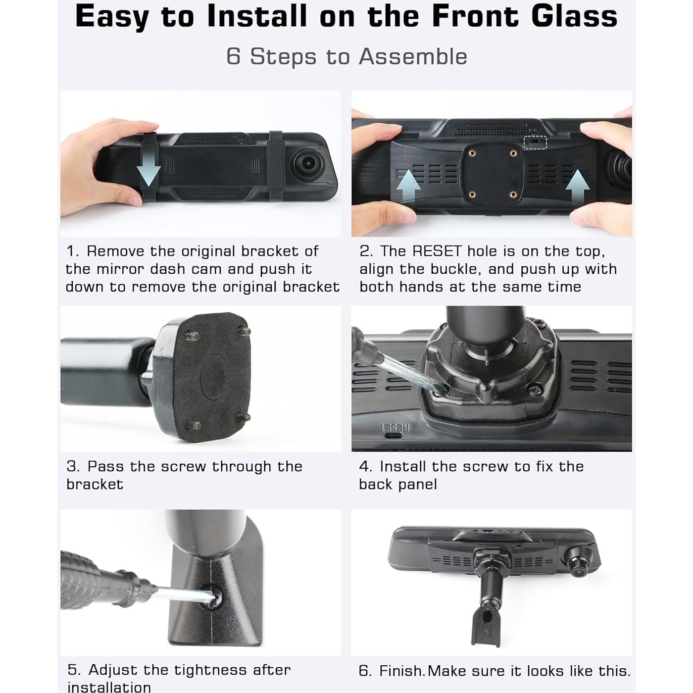Soporte OEM Jansite para Cámara de Espejo T30 - Montaje Firme