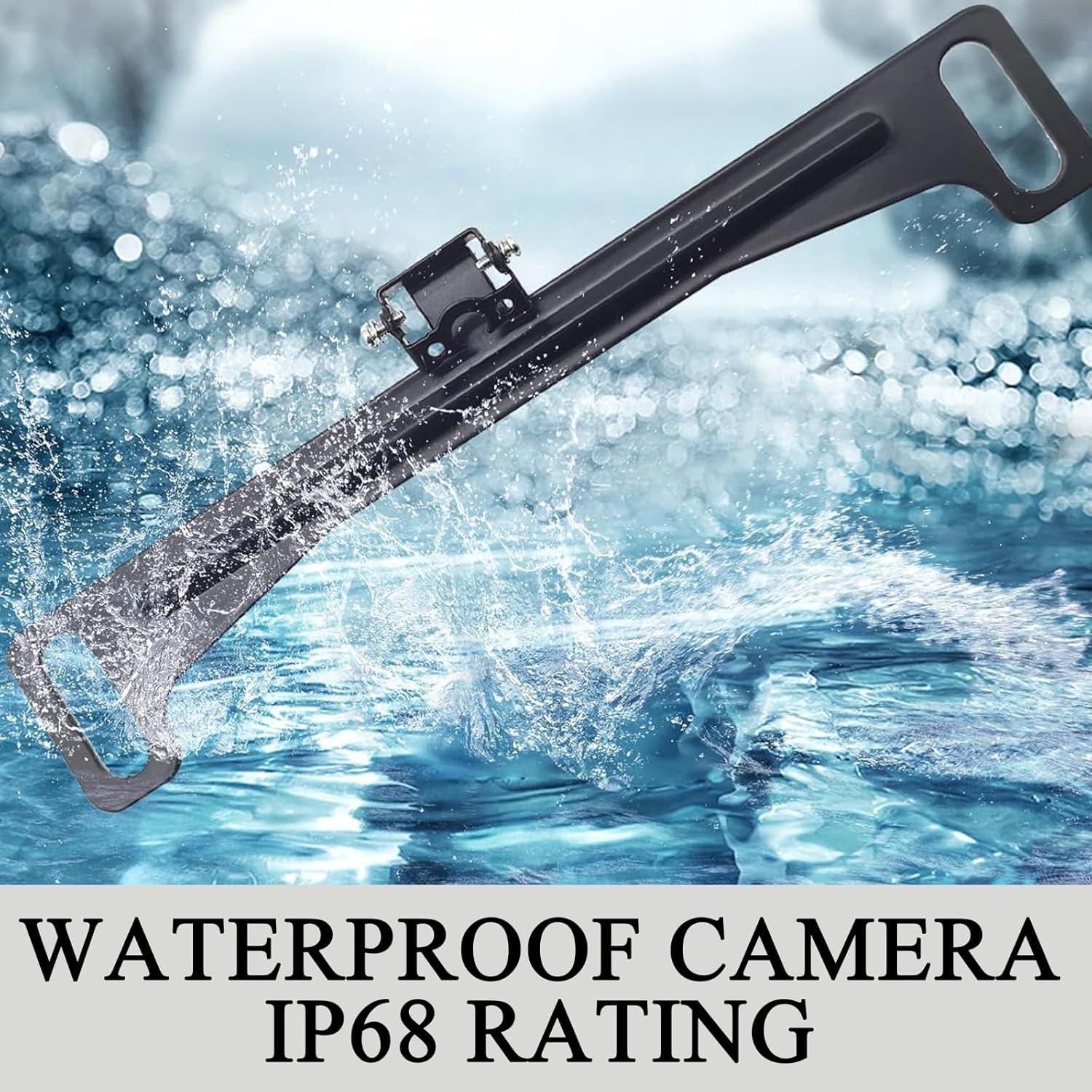 1 PC Universal Car Rear View Camera License Plate Bracket, Rearview Camera Mount Reverse Cam Holder, Installation Holder for Backup View License Plate Holders, Universal for Cars (Black)