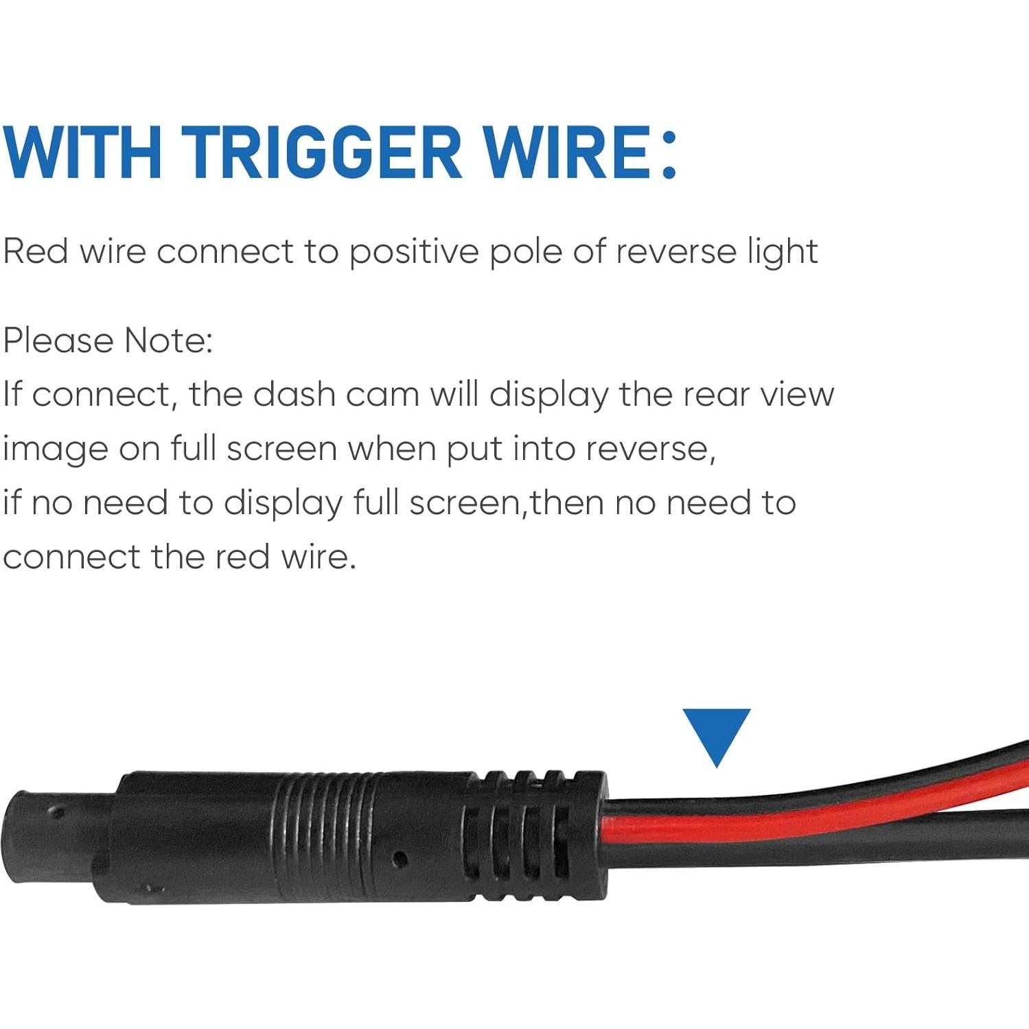 Cable de Cámara Trasera YQMAJIM 2.5mm a 4Pin 7.62m Cobre Puro