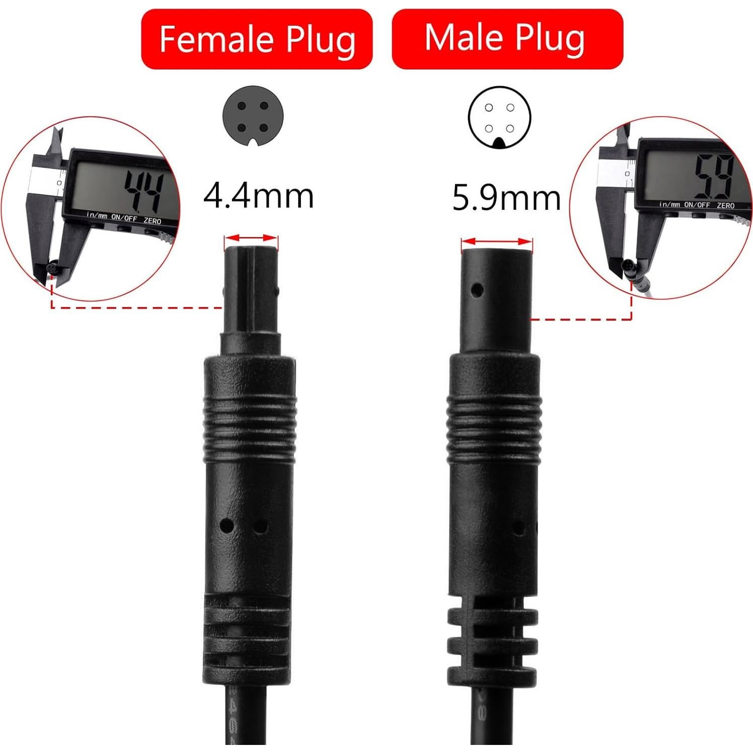 Cable de Extensión 4 Pines Gmailmall 1.98m para Cámara de Respaldo