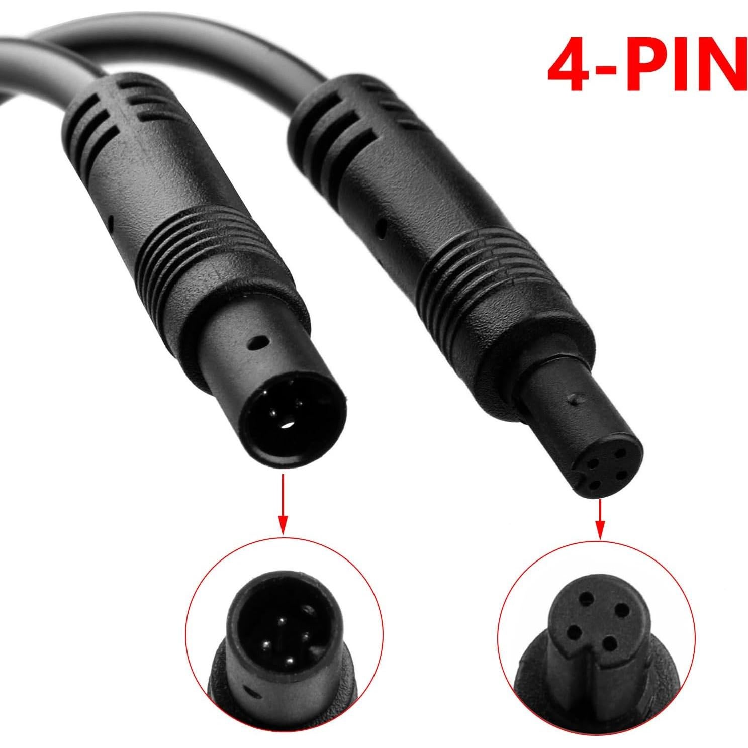 Cable de Extensión 4 Pines Gmailmall 1.98m para Cámara de Respaldo