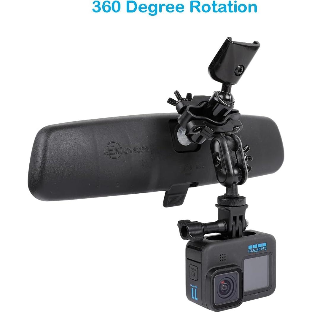 Soporte de Espejo Retrovisor PellKing para Cámaras de Acción