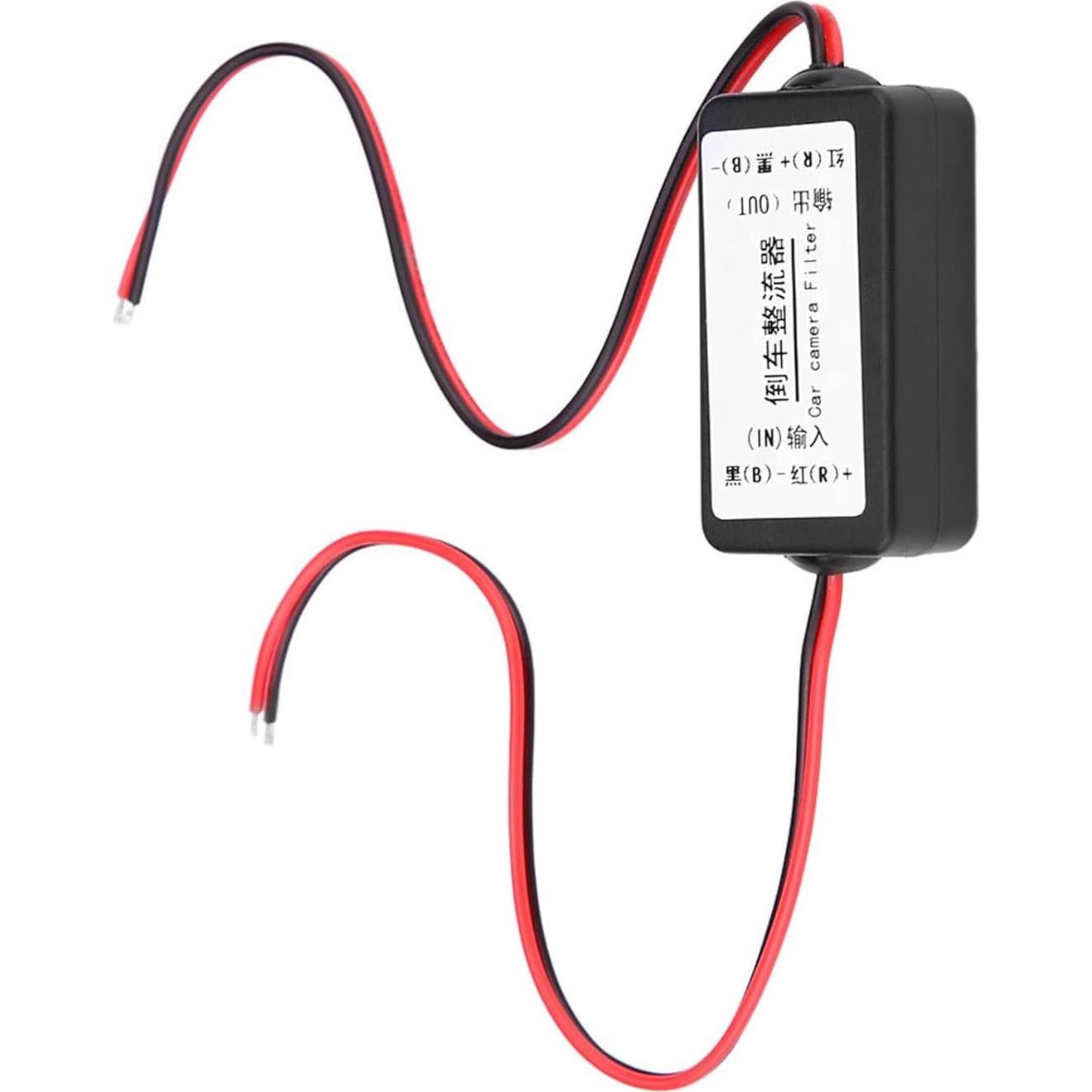 Filtro Rectificador 12V DC para Cámara de Espejo Retrovisor EVGATSAUTO