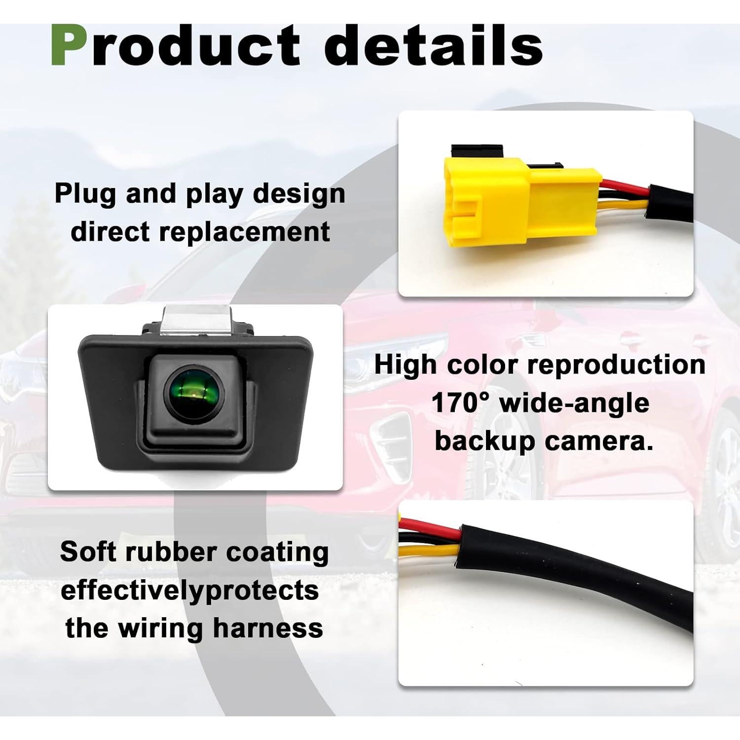 Cámara de Reversa Vrasly 95760-2T002 para Kia Optima 2011-2013