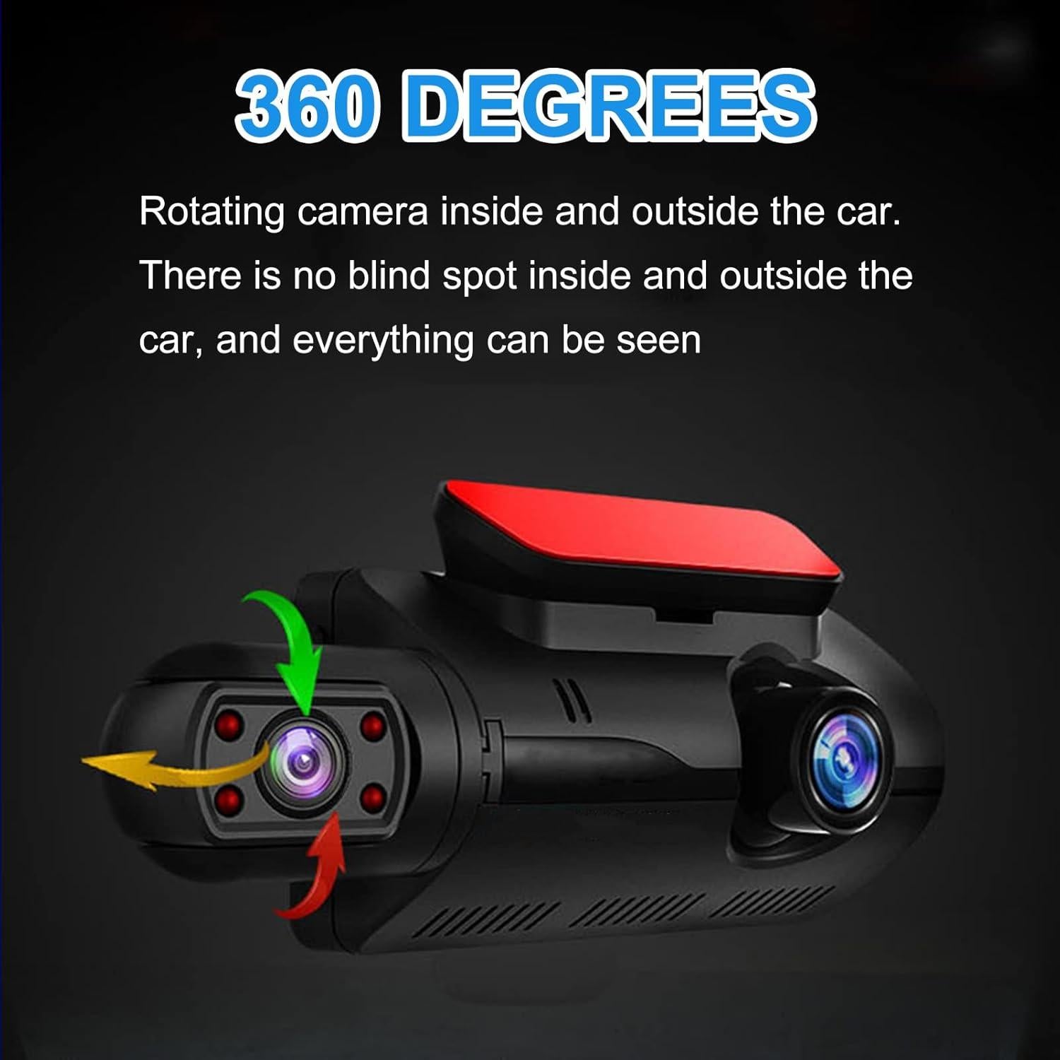 Cámara de tablero dual BOHISEN 1080P con visión nocturna