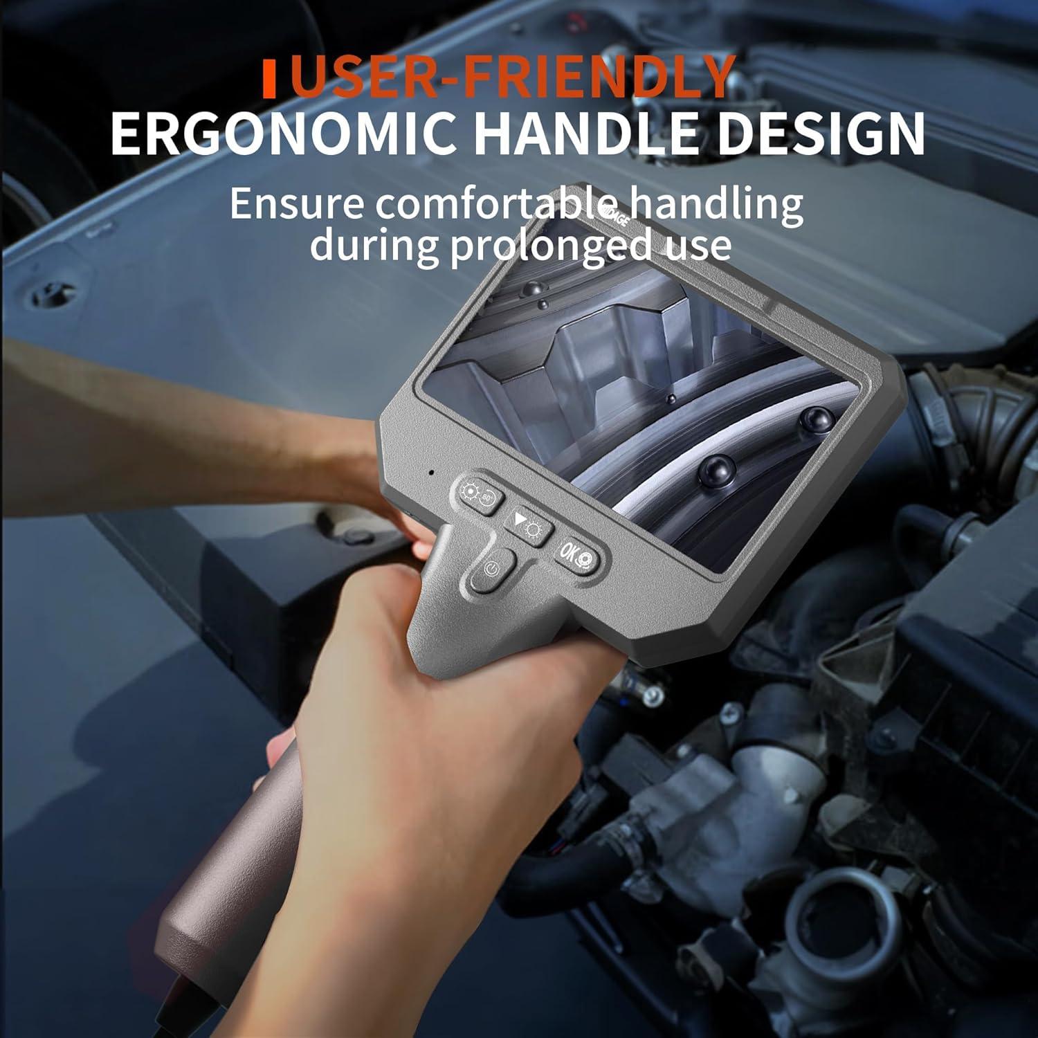 Cámara de Inspección Borescopio Doble Lente NIDAGE 1920P HD 3.5M