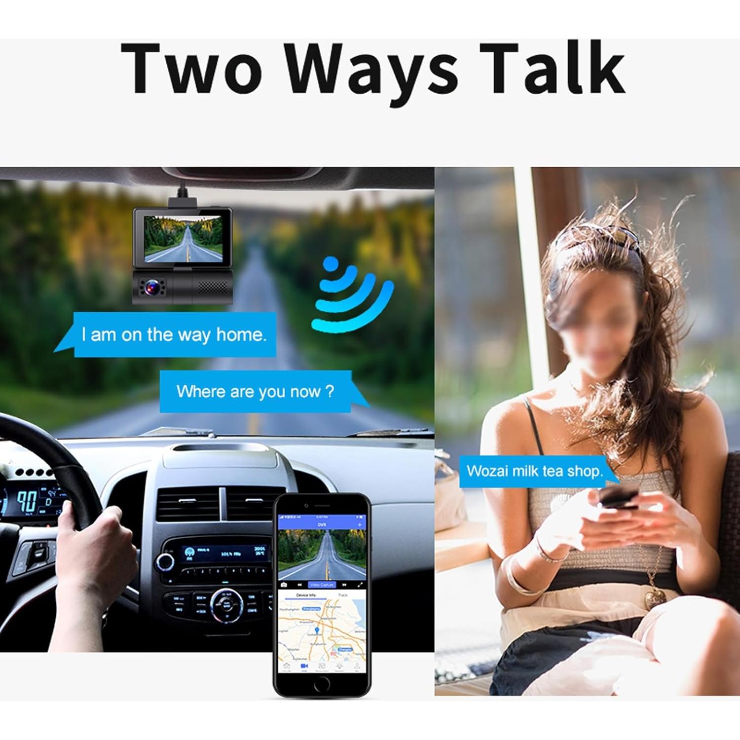 Cámara de Tablero Inteligente 4G LTE SZSHUFEN con GPS y Dual Lens