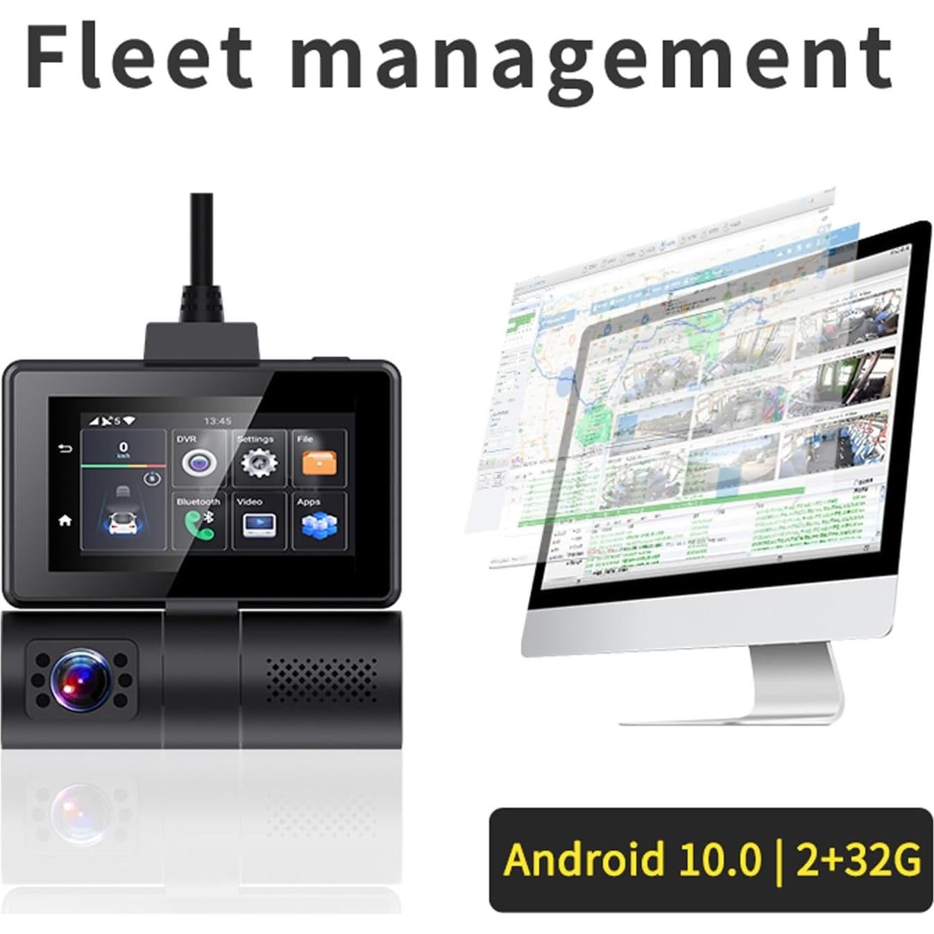 Cámara de Tablero Inteligente 4G LTE SZSHUFEN con GPS y Dual Lens