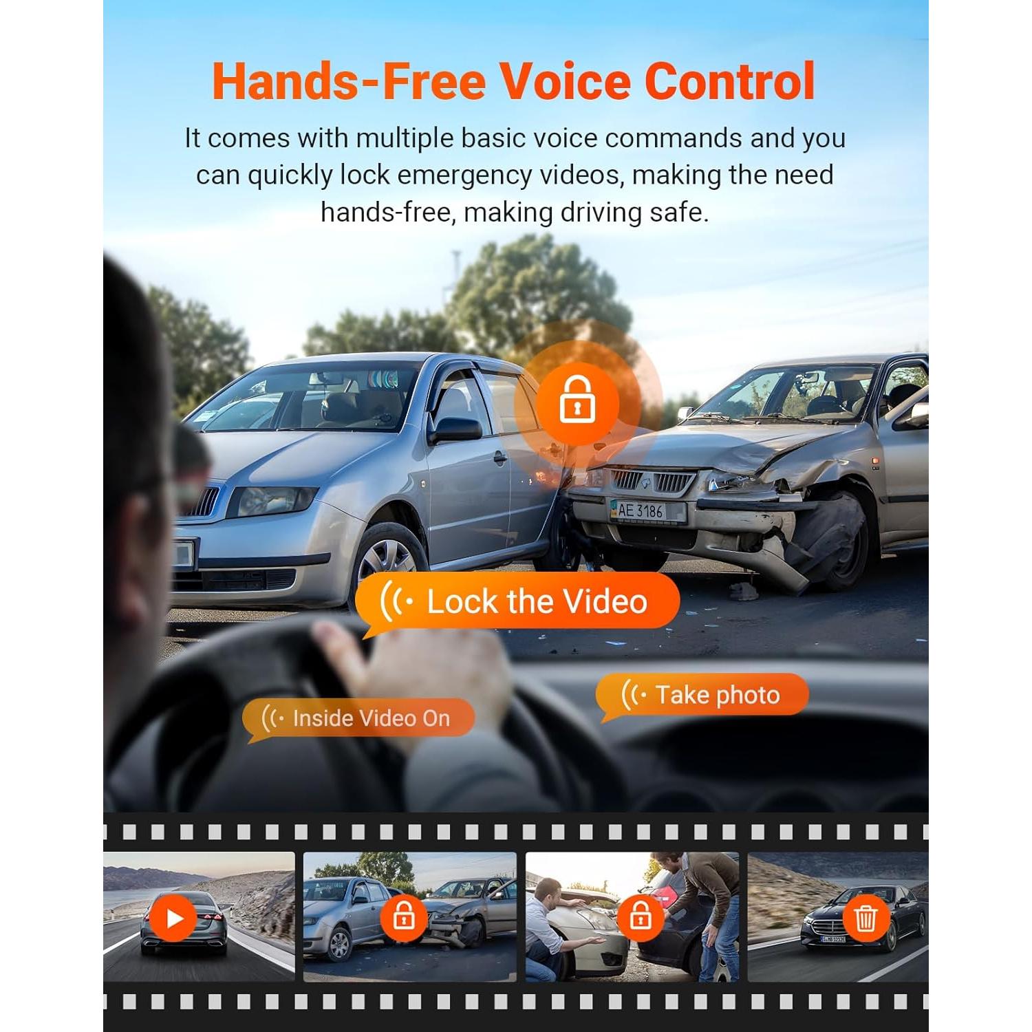 Cámara de Salpicadero Doble Vantrue S1 Pro 2.7K GPS WiFi