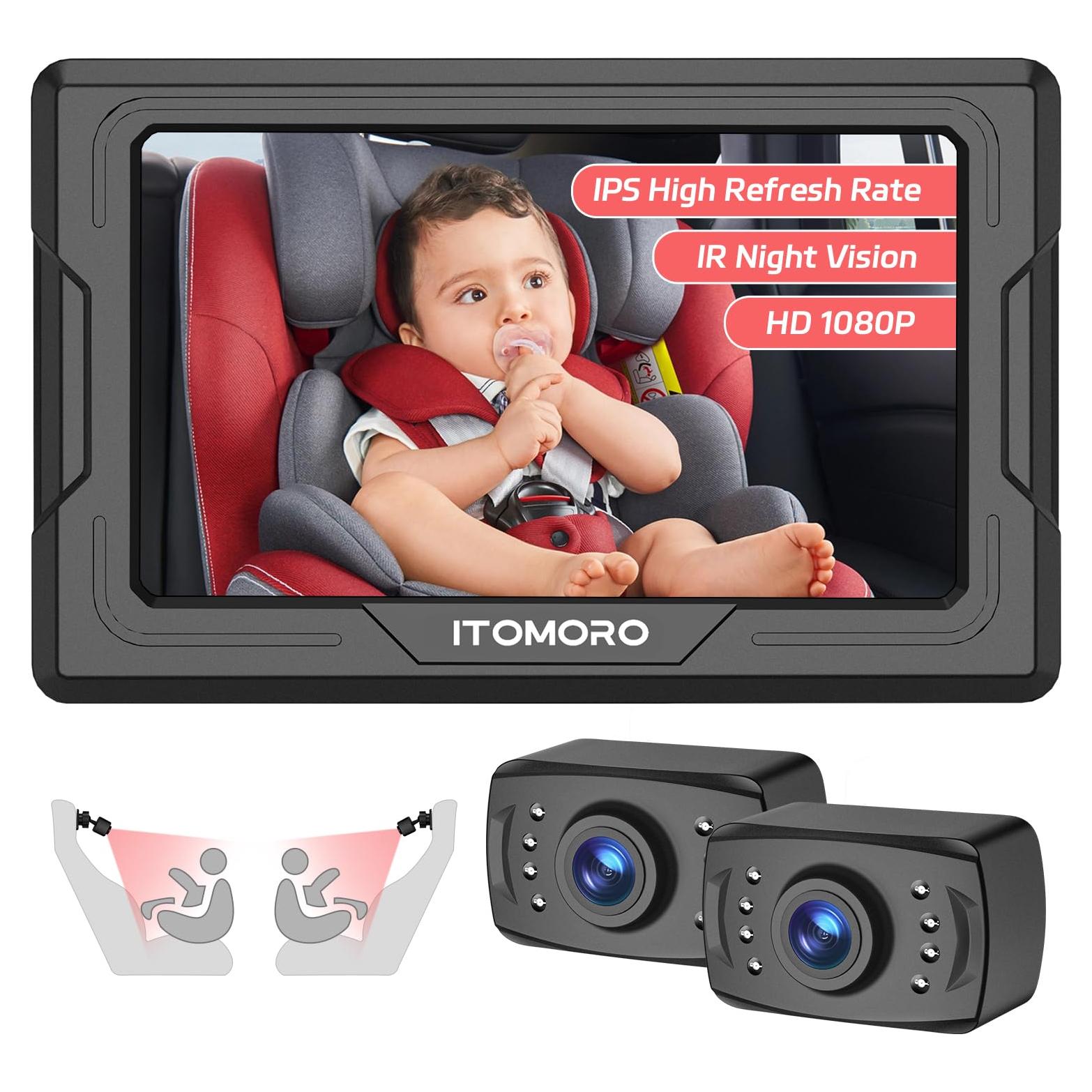Cámara de Coche para Bebé Itomoro HD 1080P Doble Canal