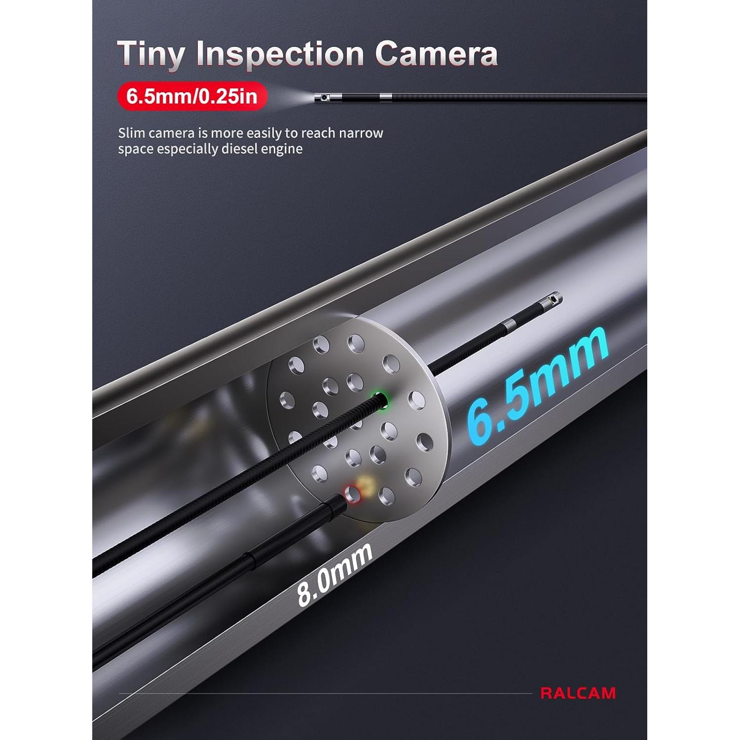 Borescopio Articulado Ralcam H406BD 6.5mm 5" IP67