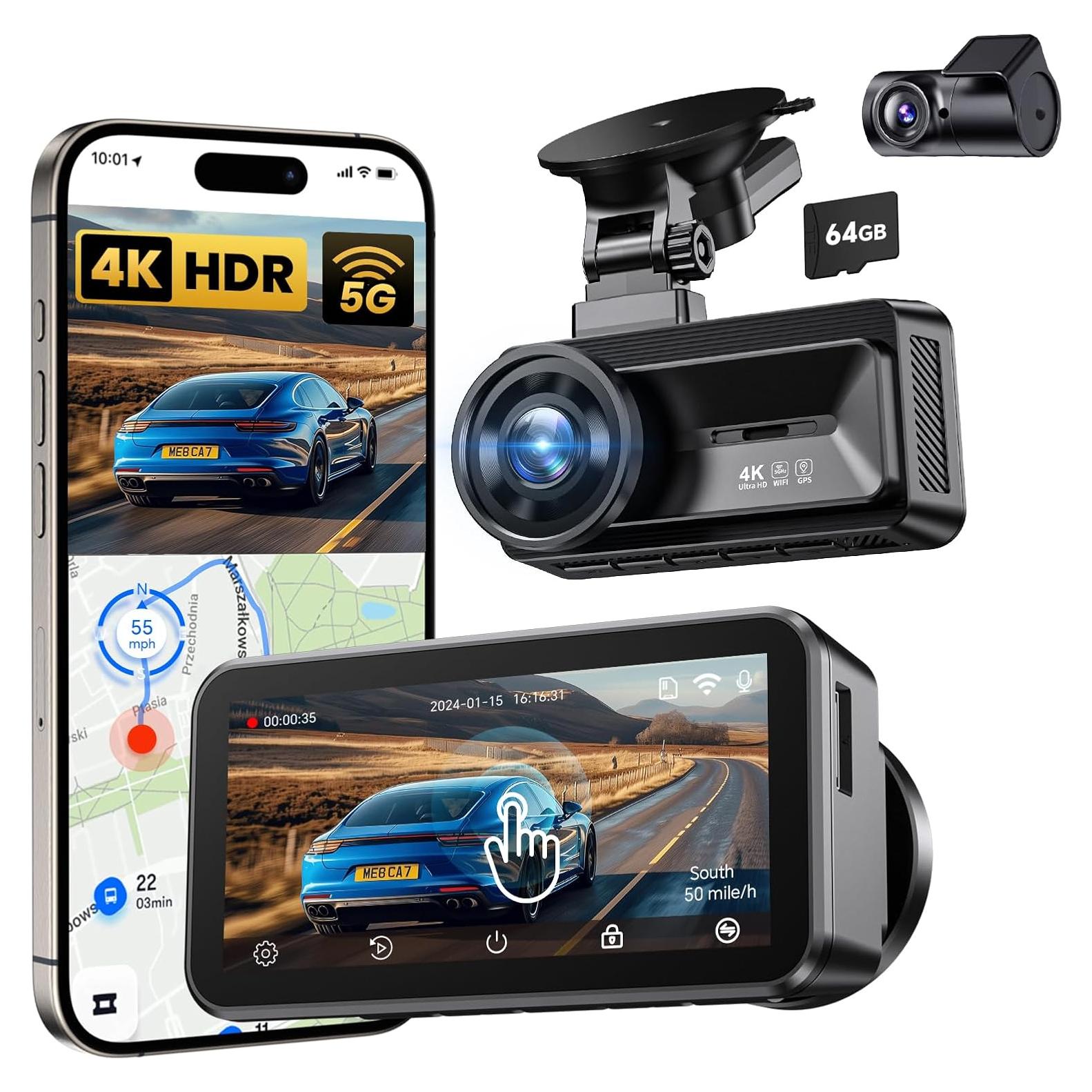 Cámara Dash 4K COOLCRAZY N8pro con GPS y WiFi 5G