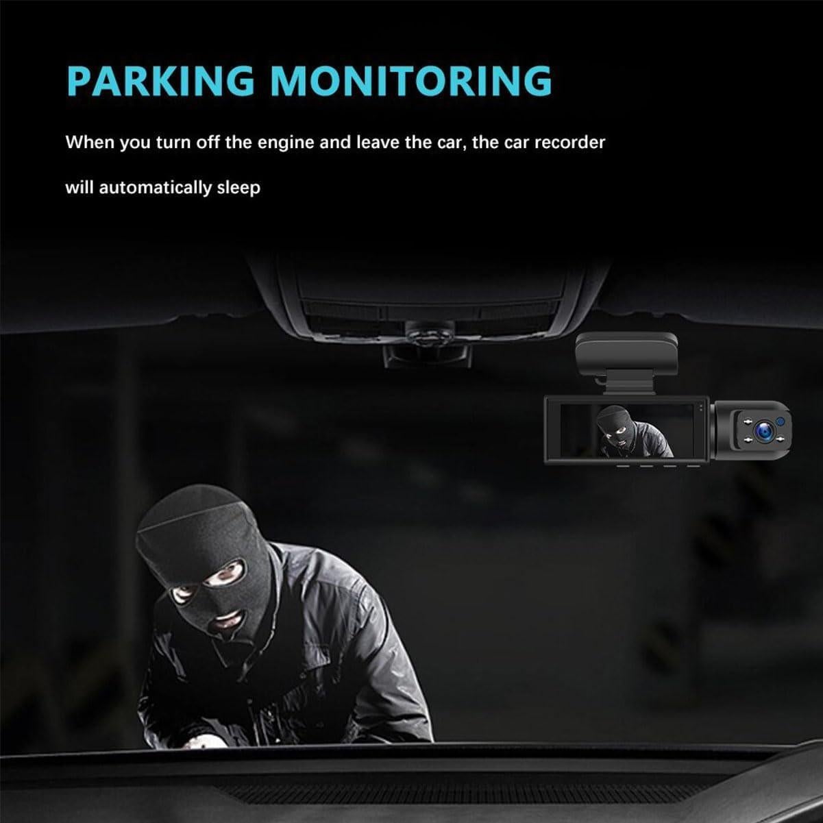 Enesy Car Dash Cam, Enesy Front & Rear Dash Cam, Enesy Car Dash Mount Camera, Enesy Dashcam, Enesy Dash Cams Front and Rear with Night Vision, 24h Parking Mode (Front/Inside)