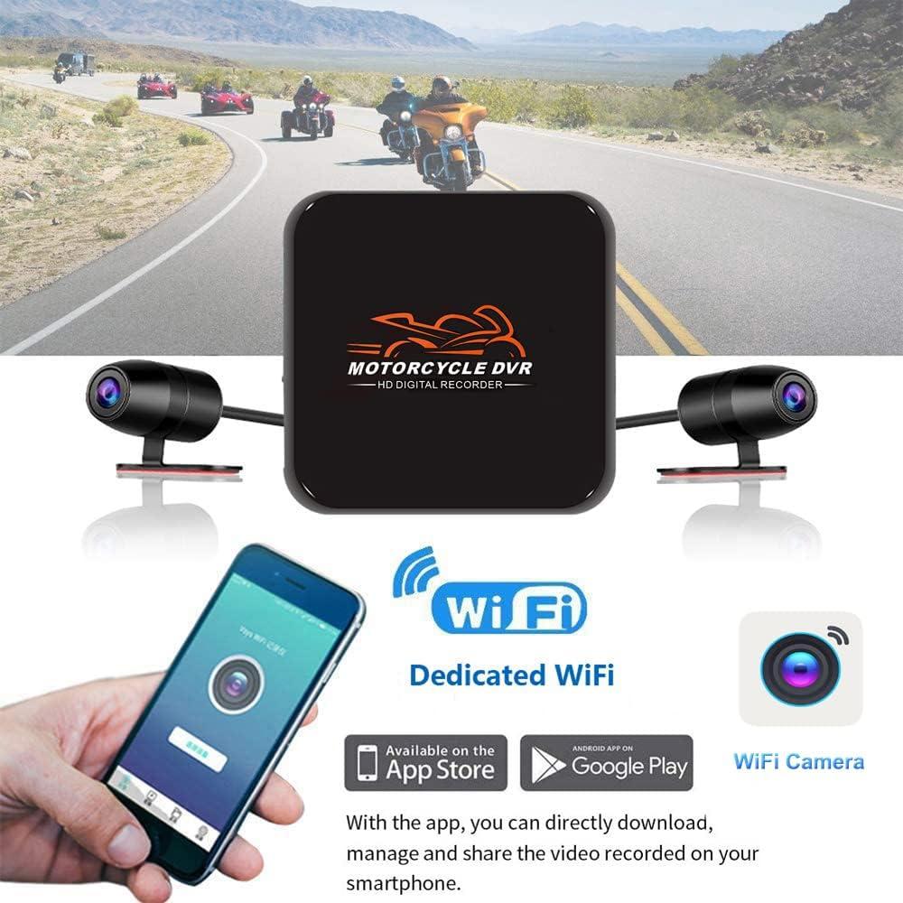 Cámara de Salpicadero para Motocicleta VSYSTO D6 1080P WiFi