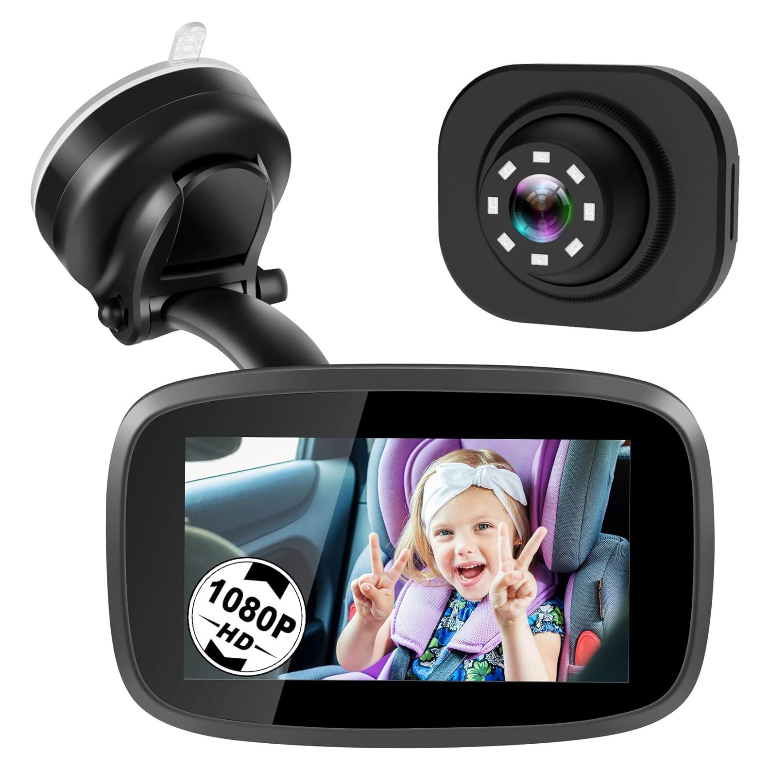 Espejo de Coche para Bebé Shybaby 1080P con Visión Nocturna