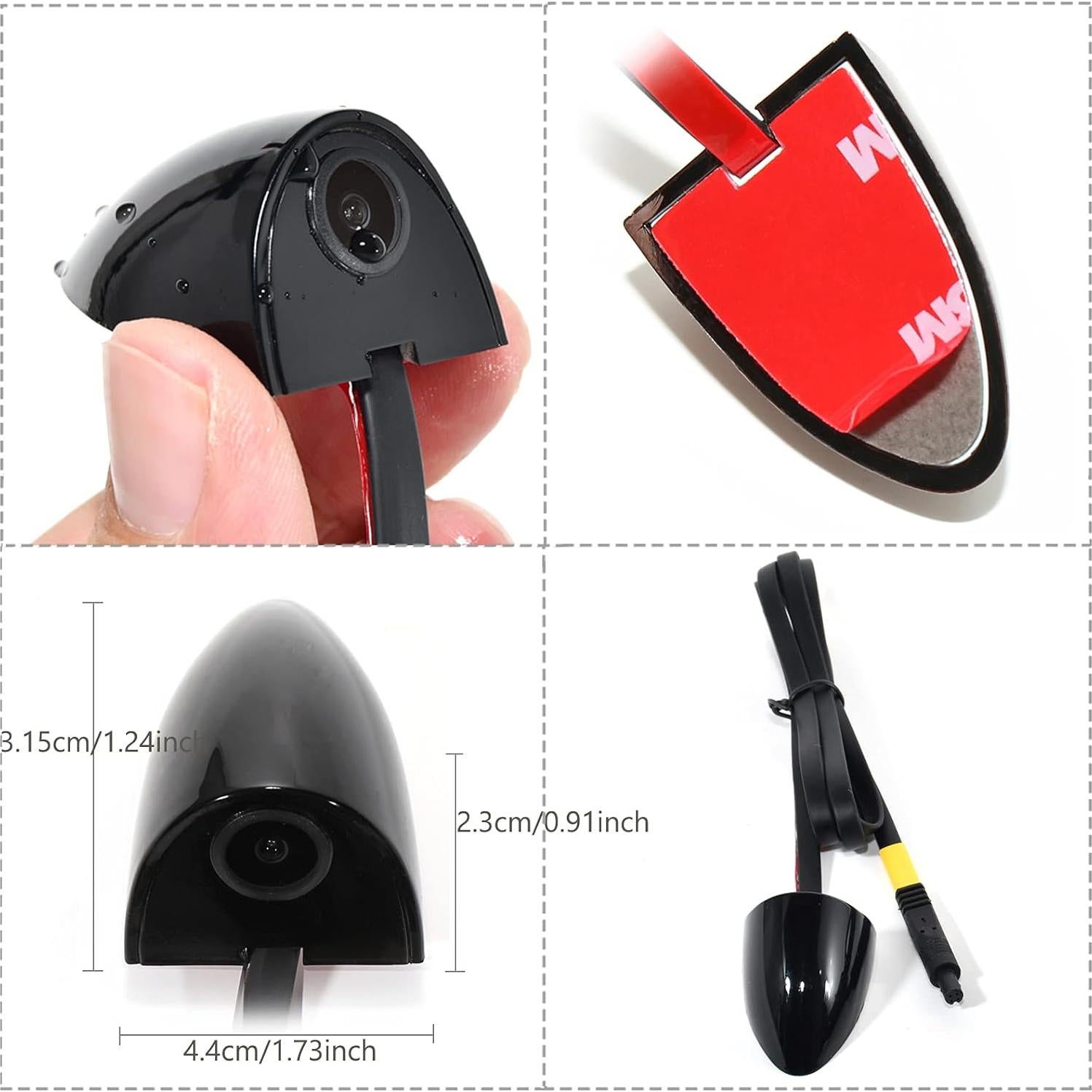 Cámara Lateral EWAY para Auto - Paquete de 2, IP68, 120°