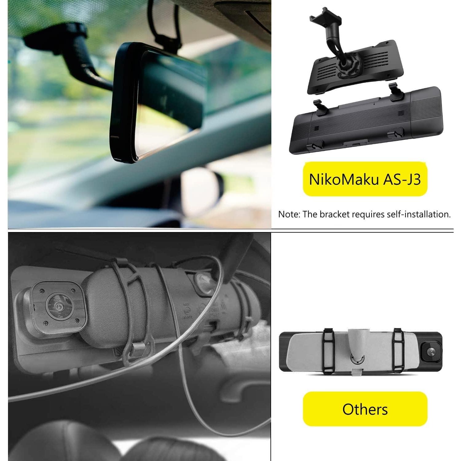 Cámara de Salpicadero NikoMaku AS-J3 2K con Espejo y Pantalla Táctil